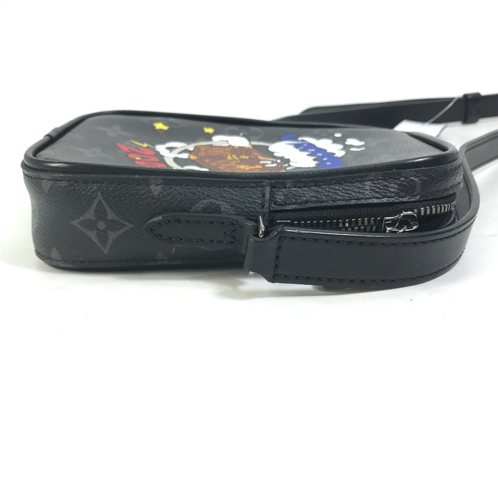 Louis Vuitton Louis Vuitton M45928 MonogramEclipse Trunk print Crossbody Shoulder Bag Black Size ONE SIZE - 3 Thumbnail