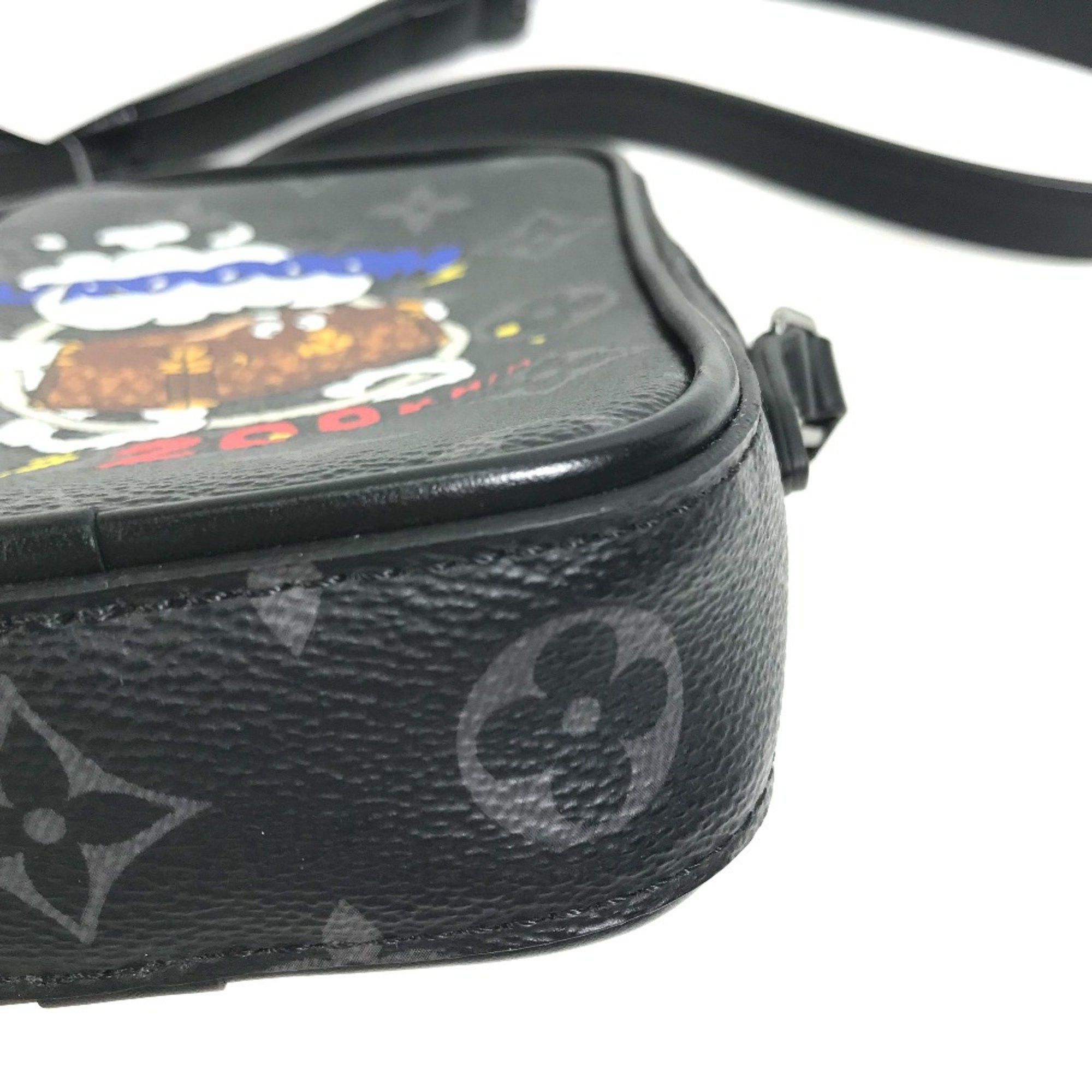 Louis Vuitton Louis Vuitton M45928 MonogramEclipse Trunk print Crossbody Shoulder Bag Black Size ONE SIZE - 7 Thumbnail