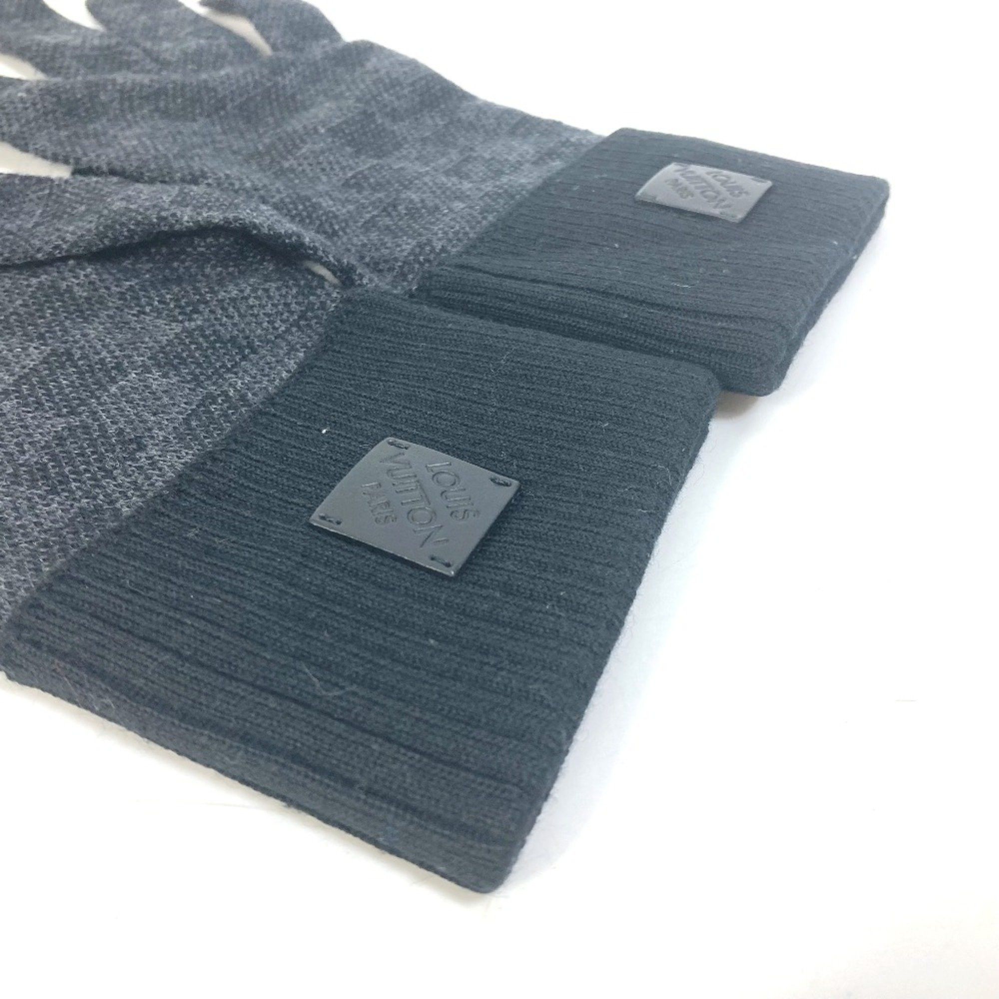 Louis Vuitton Louis Vuitton M77992 Damier Graphite gloves leather tag Glove Black Size ONE SIZE - 3 Thumbnail