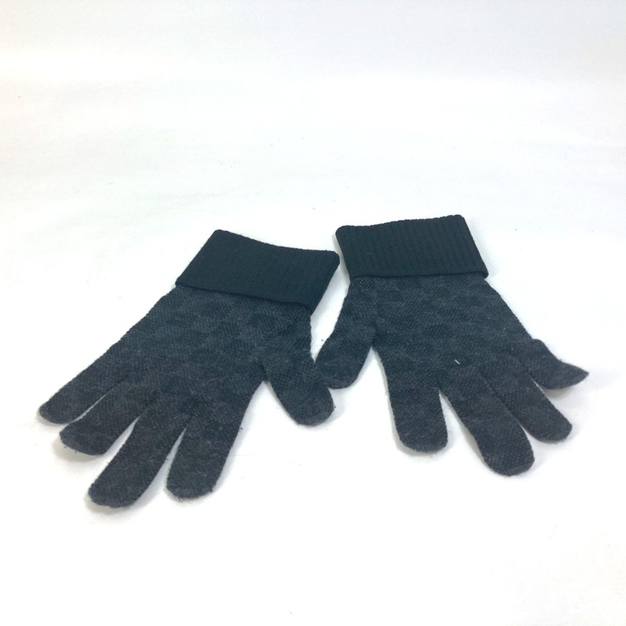 Louis Vuitton Louis Vuitton M77992 Damier Graphite gloves leather tag Glove Black Size ONE SIZE - 2 Thumbnail