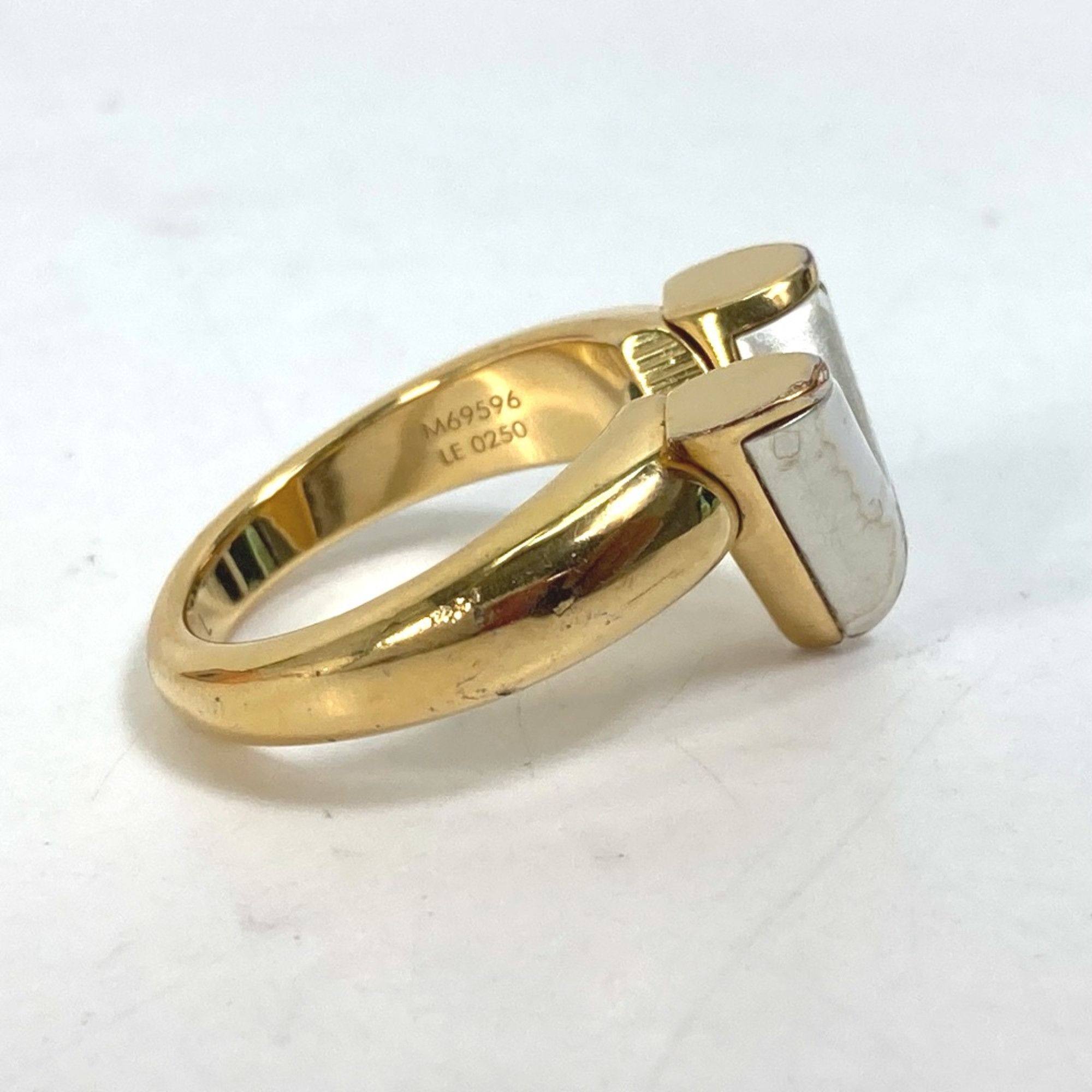 Louis Vuitton Louis Vuitton M69596 Accessories Ring Gold White Size ONE SIZE - 3 Thumbnail