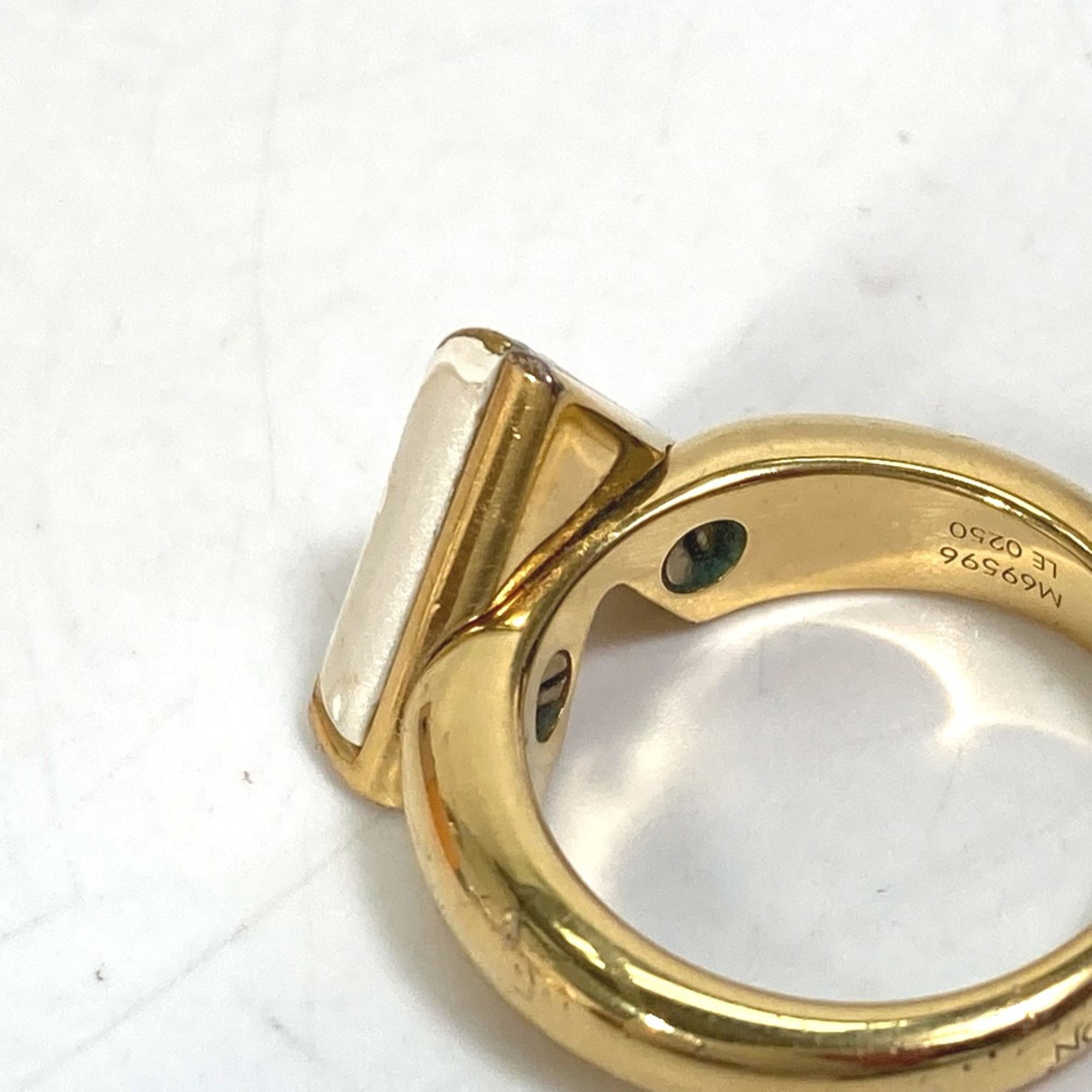 Louis Vuitton Louis Vuitton M69596 Accessories Ring Gold White Size ONE SIZE - 6 Thumbnail