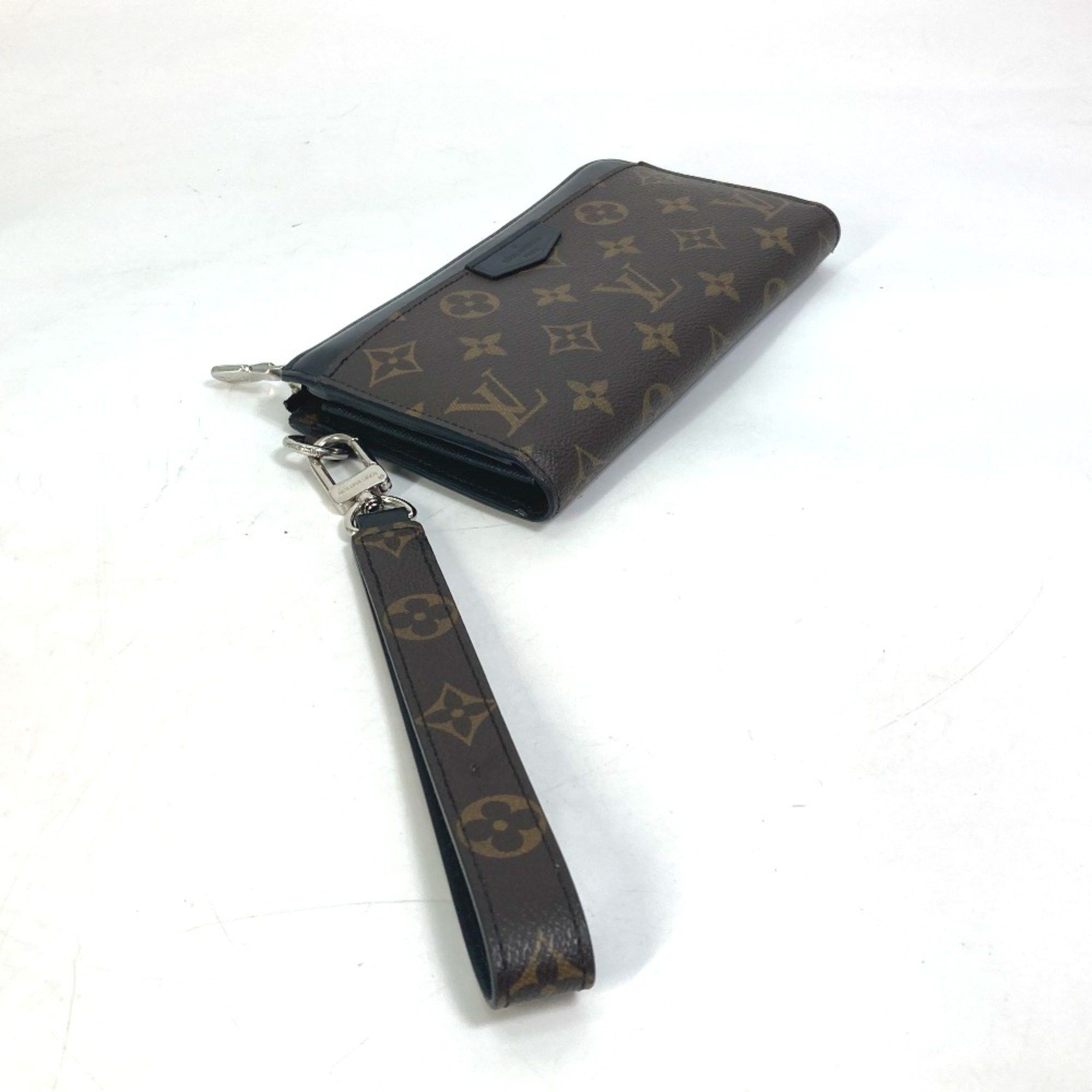 Louis Vuitton Louis Vuitton M69407 MonogramMacassar With strap Long Wallet Brown Black Size ONE SIZE - 3 Thumbnail