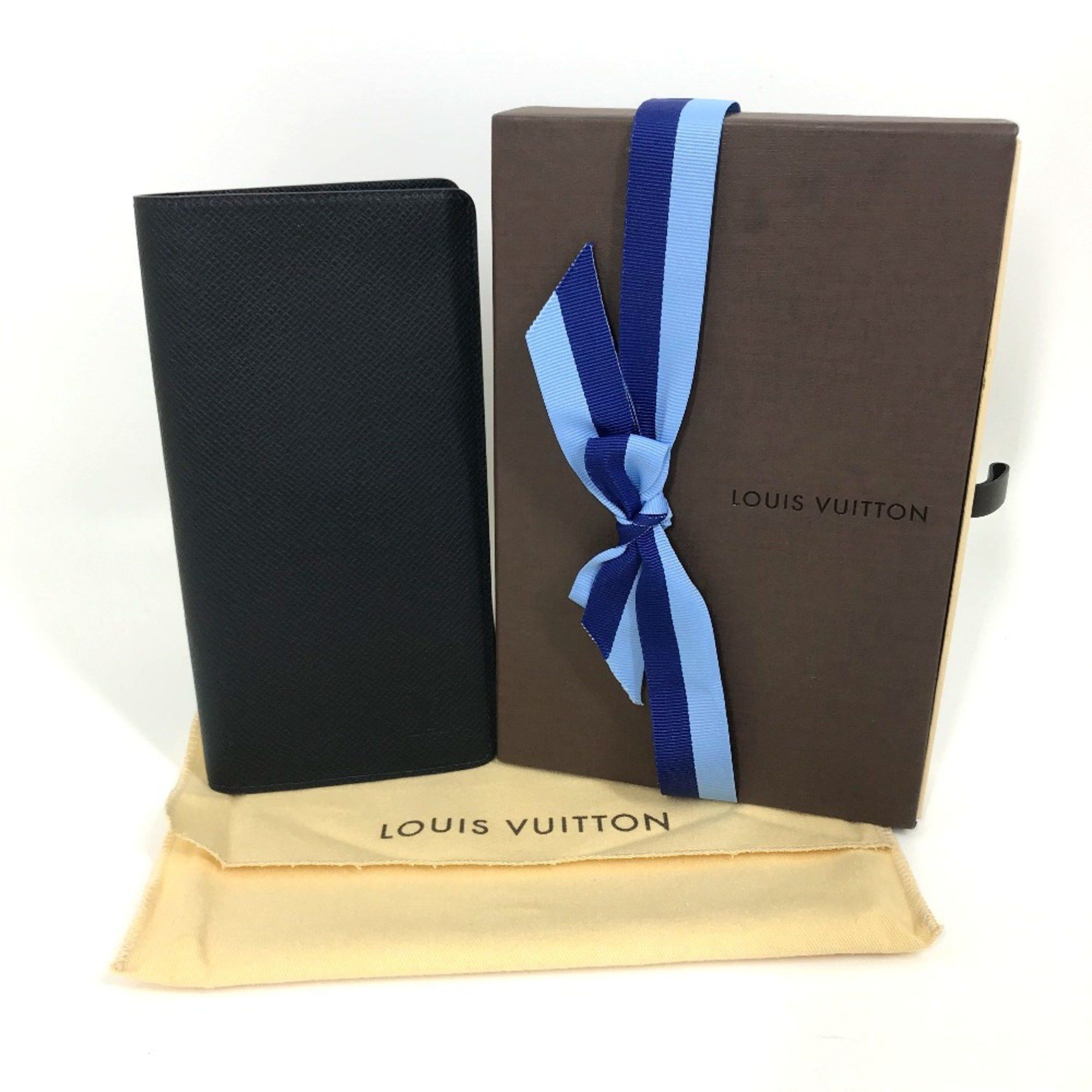 Louis Vuitton Louis Vuitton M30502 Taiga Long Wallet Dark Navy Based Size ONE SIZE - 17 Thumbnail