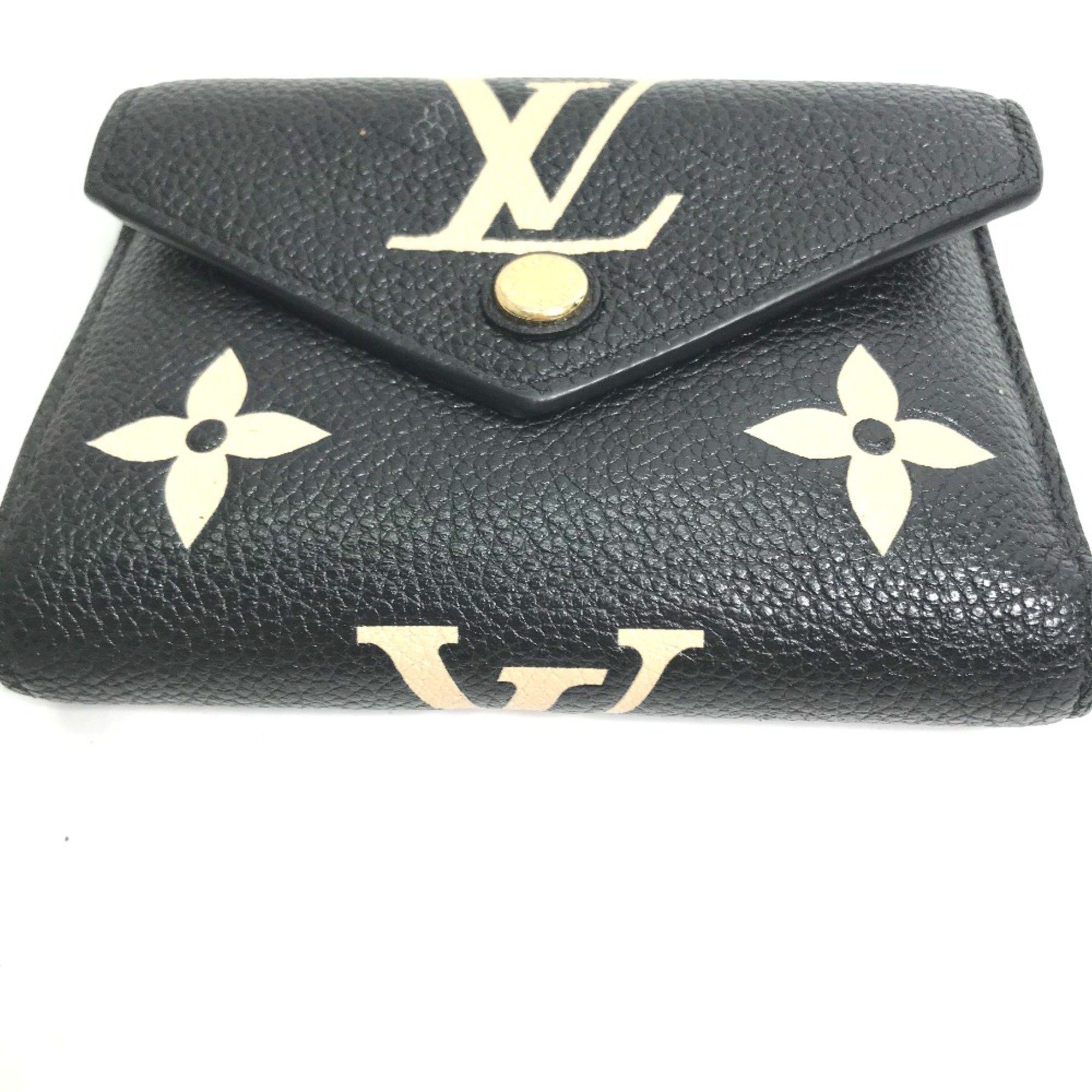 Louis Vuitton Louis Vuitton M80968 MonogramEmpreinte Compact wallet Trifold wallet Black Beige Size ONE SIZE - 2 Thumbnail