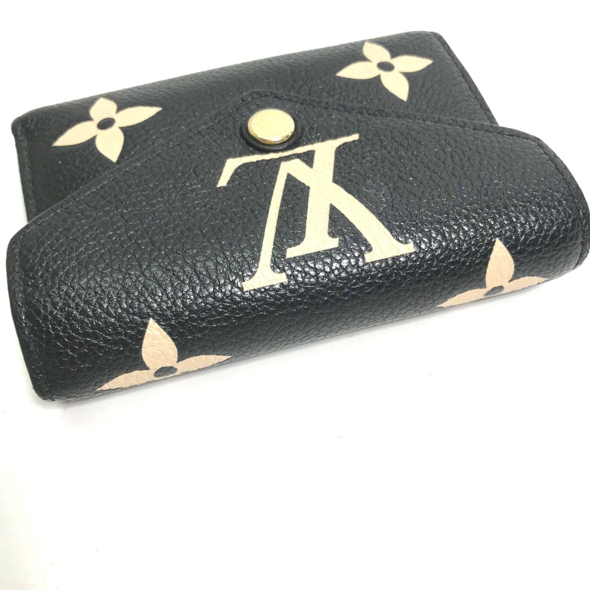 Louis Vuitton Louis Vuitton M80968 MonogramEmpreinte Compact wallet Trifold wallet Black Beige Size ONE SIZE - 4 Thumbnail