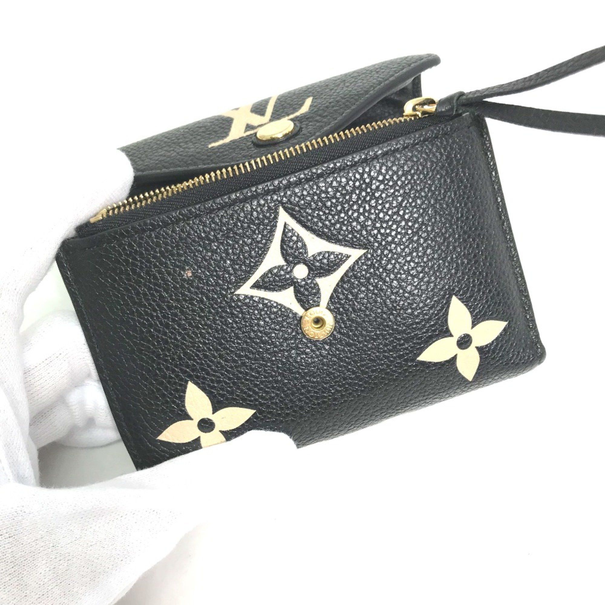 Louis Vuitton Louis Vuitton M80968 MonogramEmpreinte Compact wallet Trifold wallet Black Beige Size ONE SIZE - 11 Thumbnail