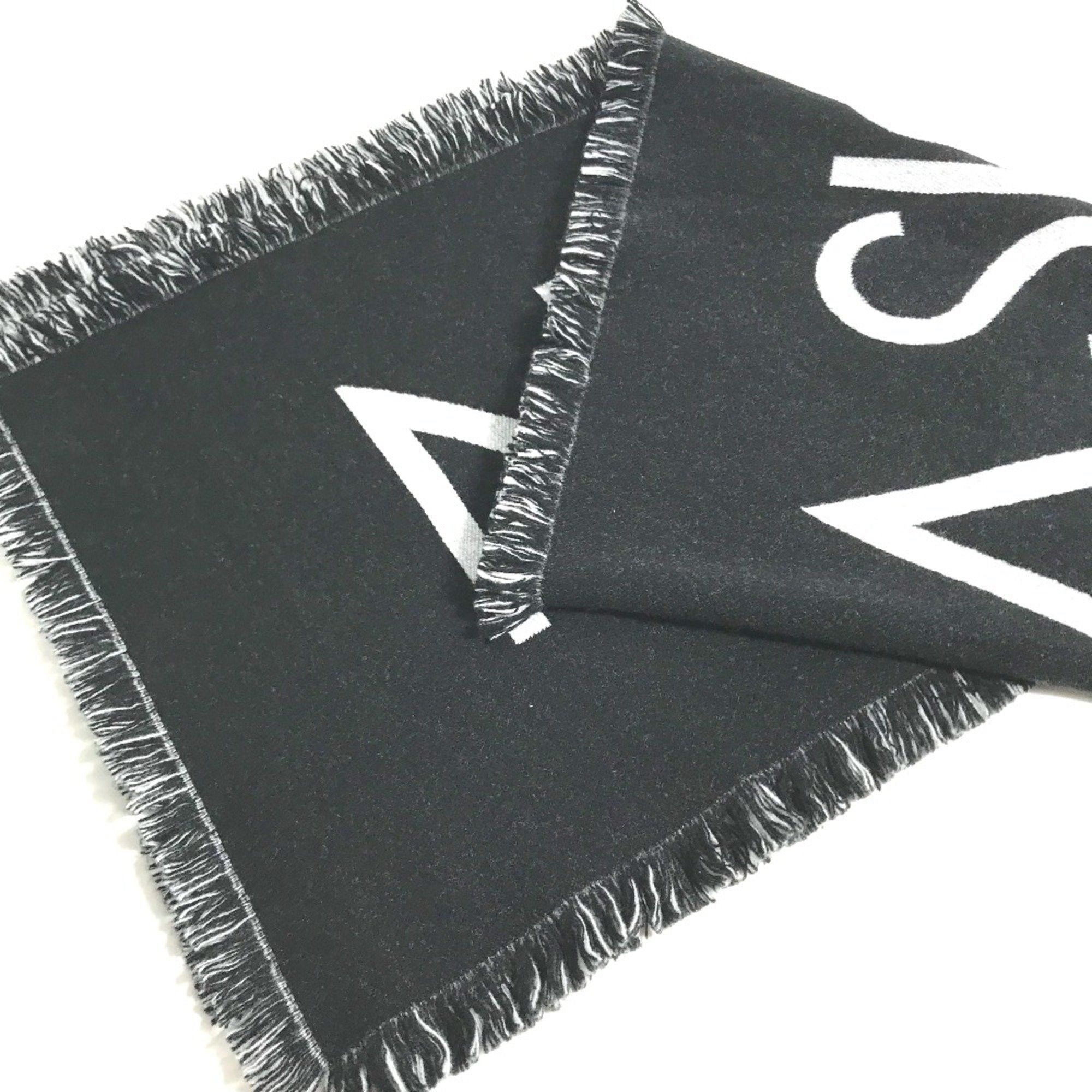 Louis Vuitton Louis Vuitton M71580 fringe Scarf Black White Size ONE SIZE - 6 Thumbnail