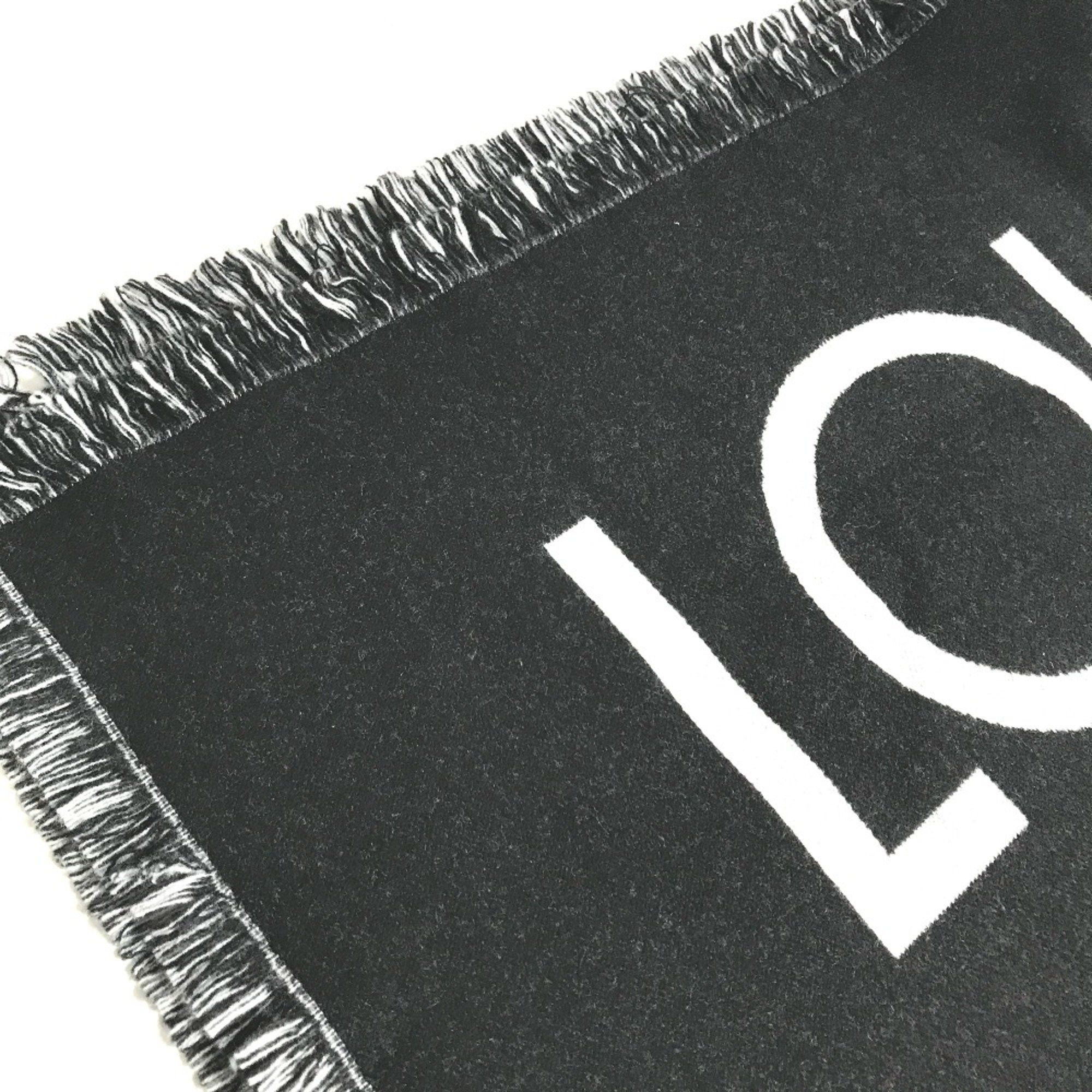 Louis Vuitton Louis Vuitton M71580 fringe Scarf Black White Size ONE SIZE - 2 Thumbnail