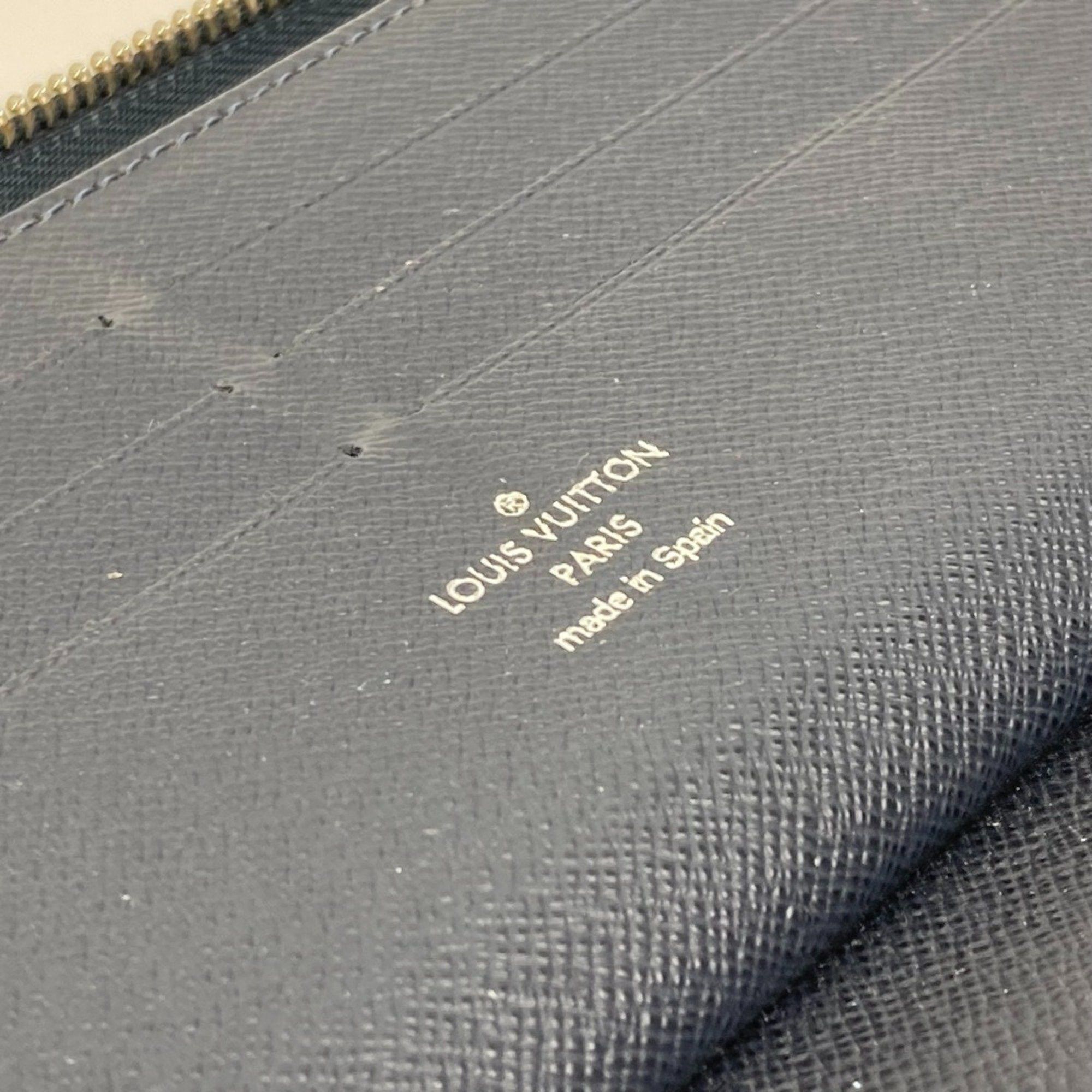 Louis Vuitton Louis Vuitton M62644 travel case long wallet Zip Around Long Wallet Navy Size ONE SIZE - 9 Thumbnail
