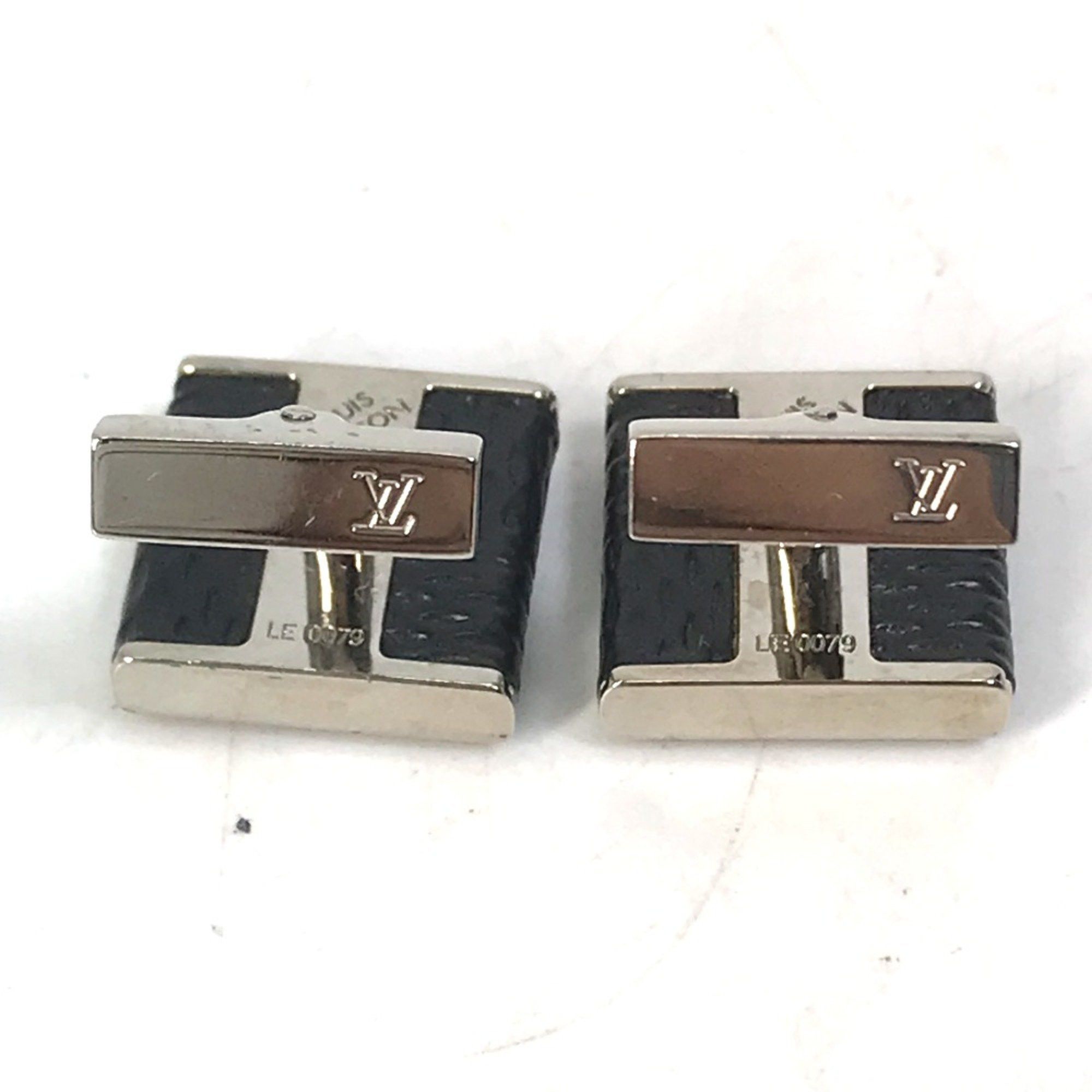 Louis Vuitton Louis Vuitton M65072 Damier Graphite Cufflinks cuffs Black Silver Size ONE SIZE - 3 Thumbnail