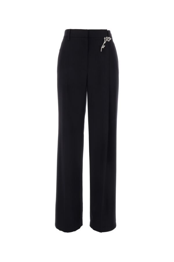 Prada Black Gabardine Pant Size 26" / US 2 / IT 38 - 3 Thumbnail