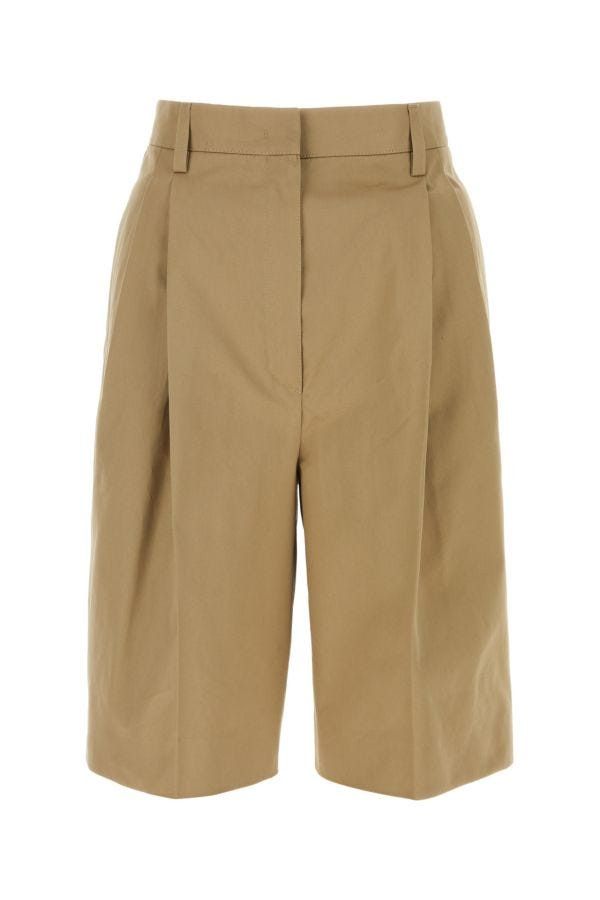 Prada Beige Cotton Bermuda Shorts Size 25" / US 0 / IT 36 - 3 Thumbnail