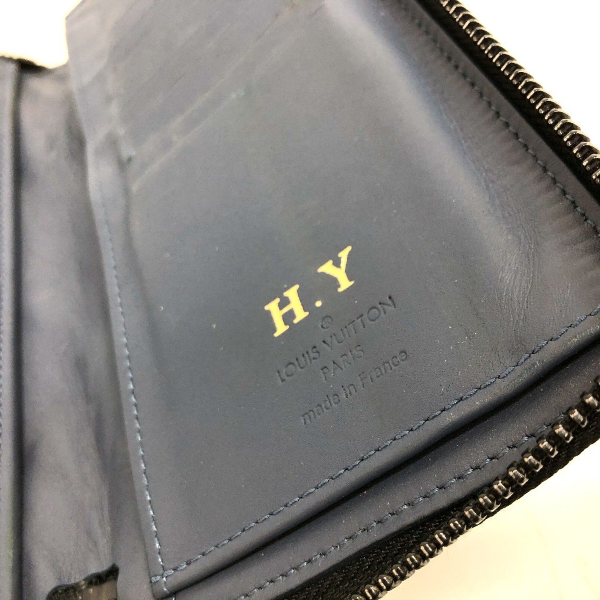 Louis Vuitton Louis Vuitton M82322 Monogram shadow Long Wallet Navy Size ONE SIZE - 14 Thumbnail