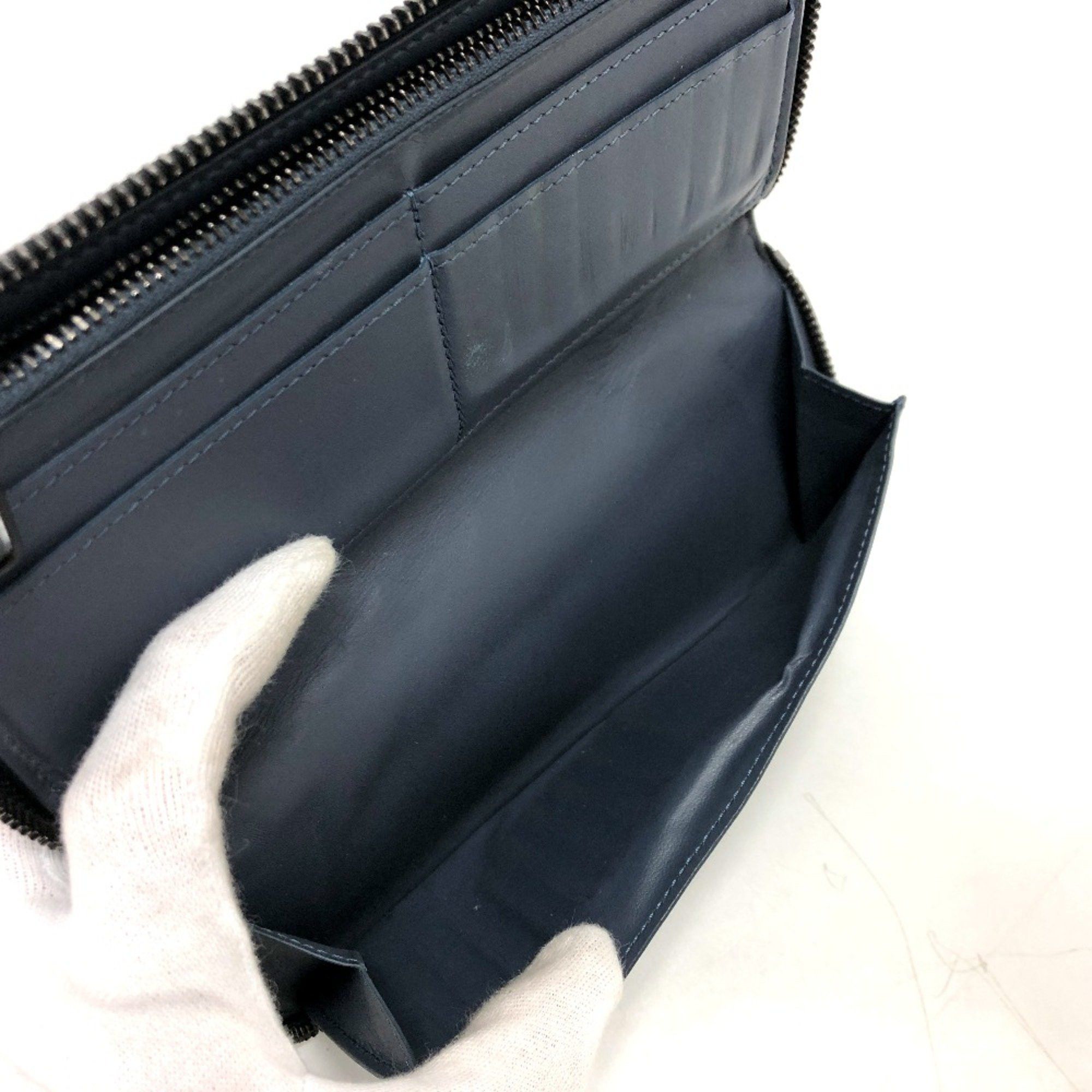 Louis Vuitton Louis Vuitton M82322 Monogram shadow Long Wallet Navy Size ONE SIZE - 11 Thumbnail