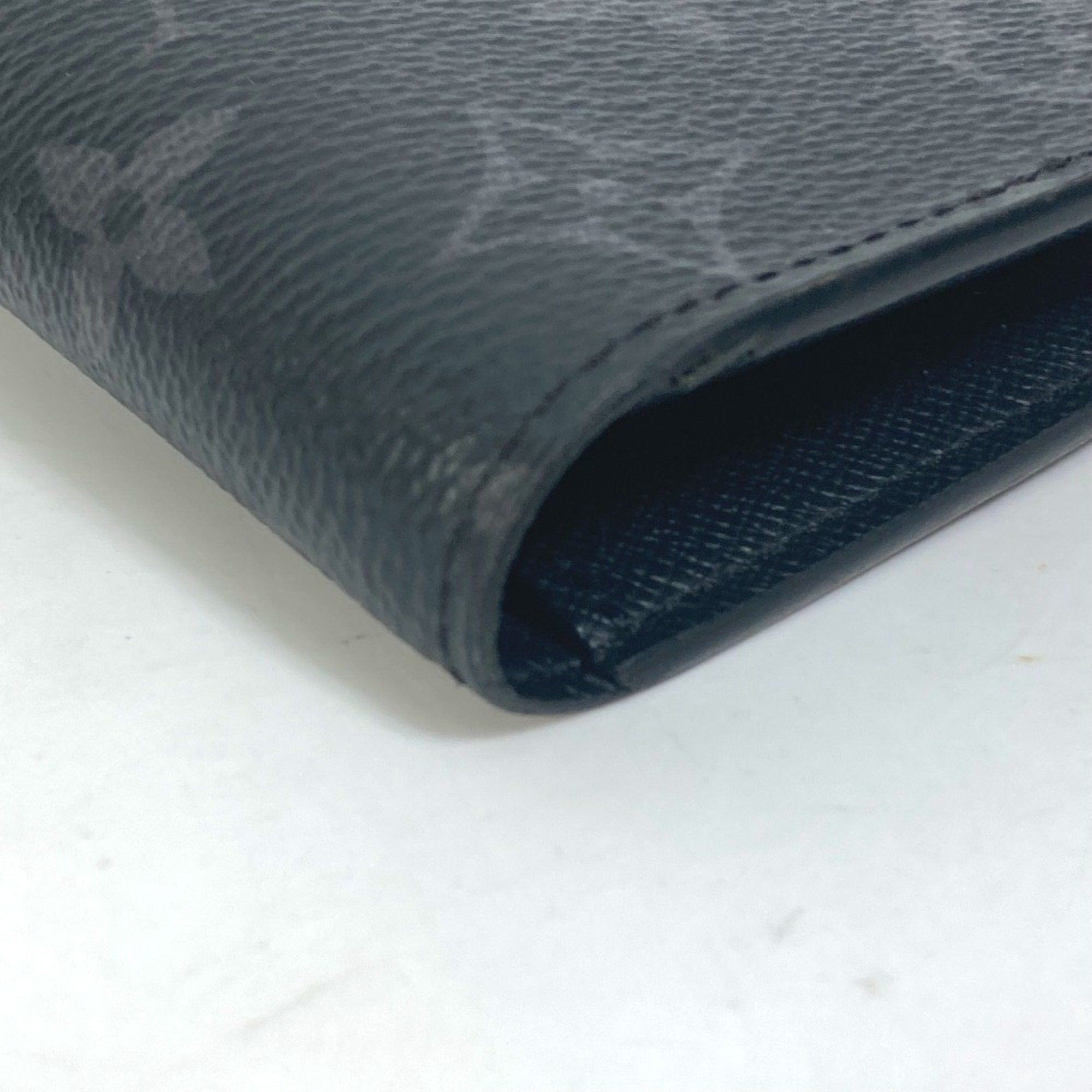 Louis Vuitton Louis Vuitton M61697 Monogram-Eclipse Two fold Long Wallet Black Size ONE SIZE - 4 Thumbnail