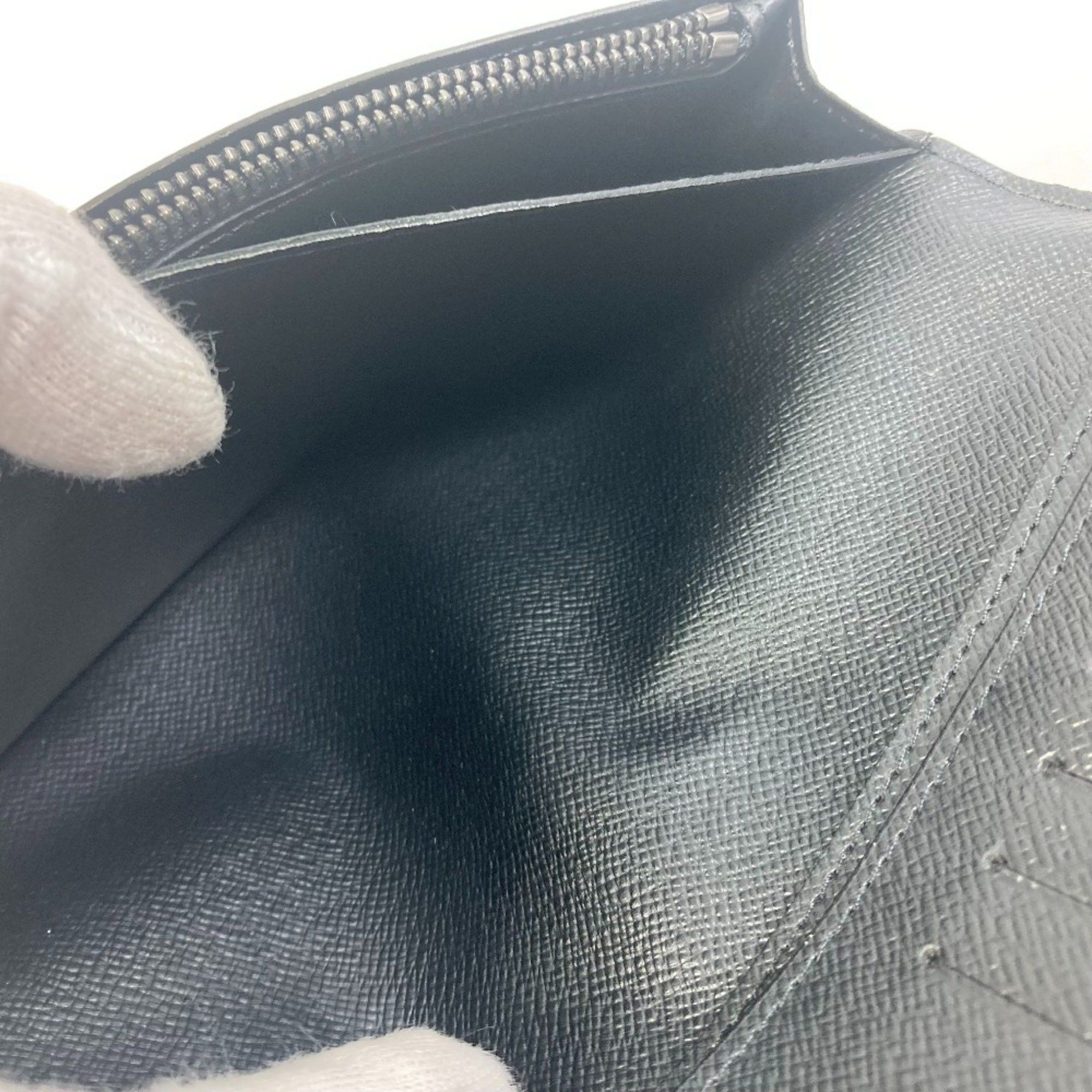 Louis Vuitton Louis Vuitton M61697 Monogram-Eclipse Two fold Long Wallet Black Size ONE SIZE - 14 Thumbnail