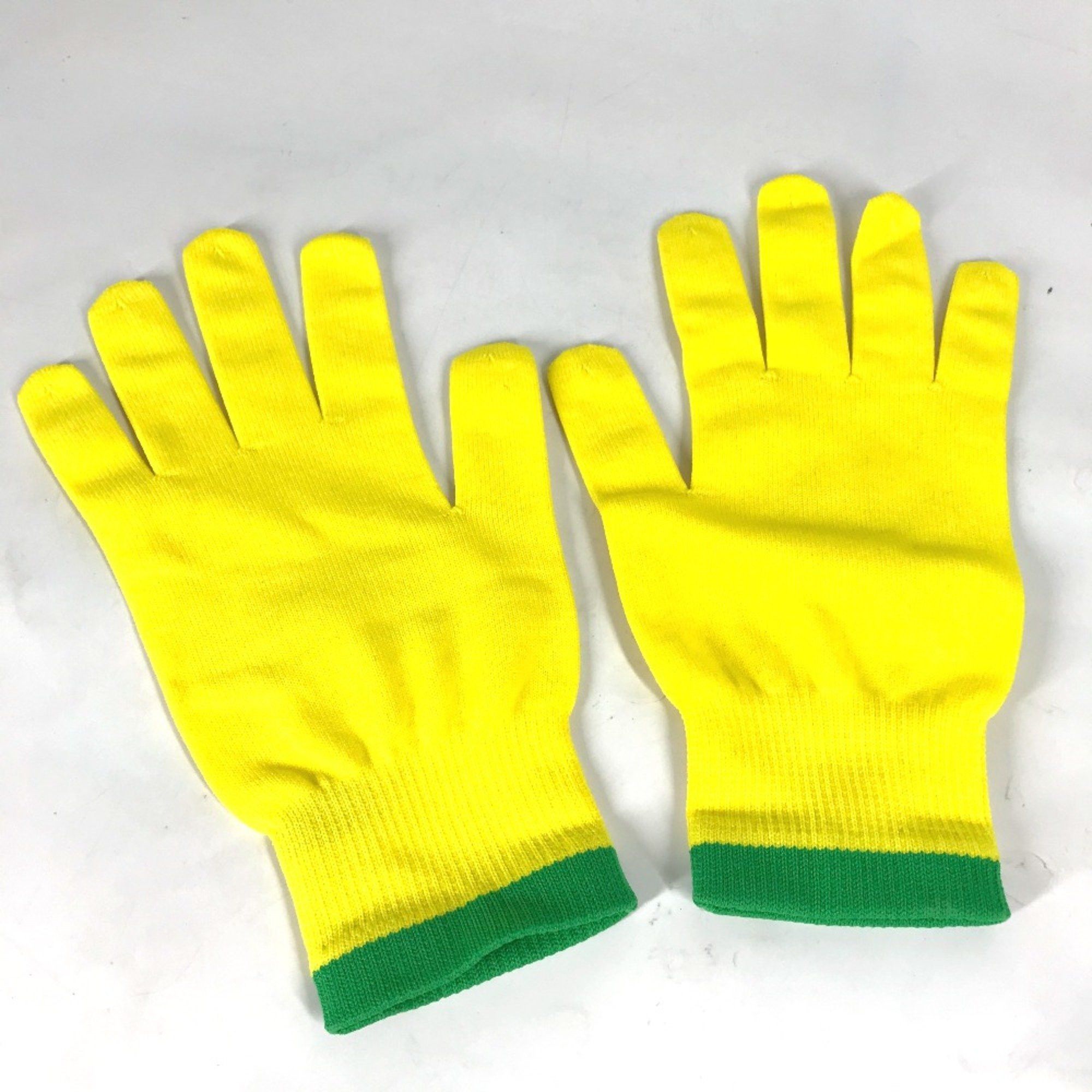 Louis Vuitton Louis Vuitton MP2370 Glove gloves yellow Green x Black Size ONE SIZE - 4 Thumbnail