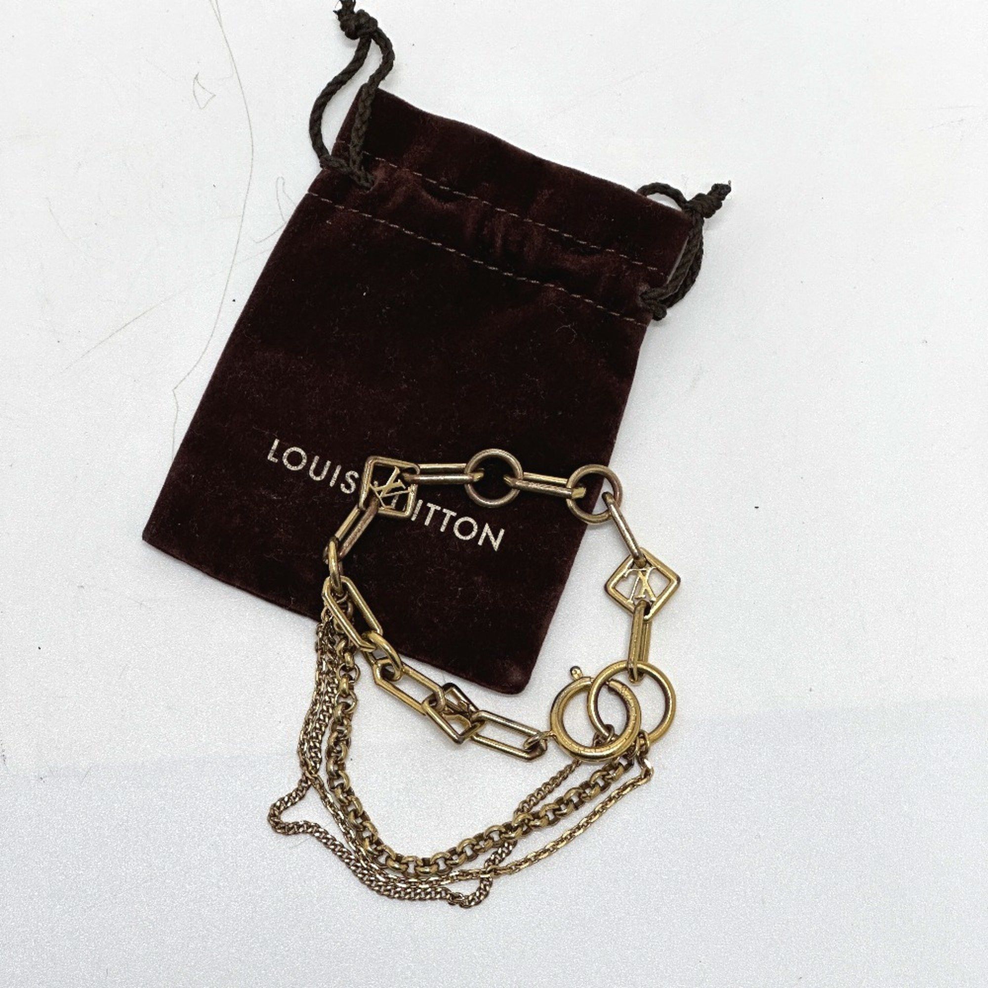 Louis Vuitton Louis Vuitton M65362 Chain Bracelet Gold Size ONE SIZE - 7 Thumbnail