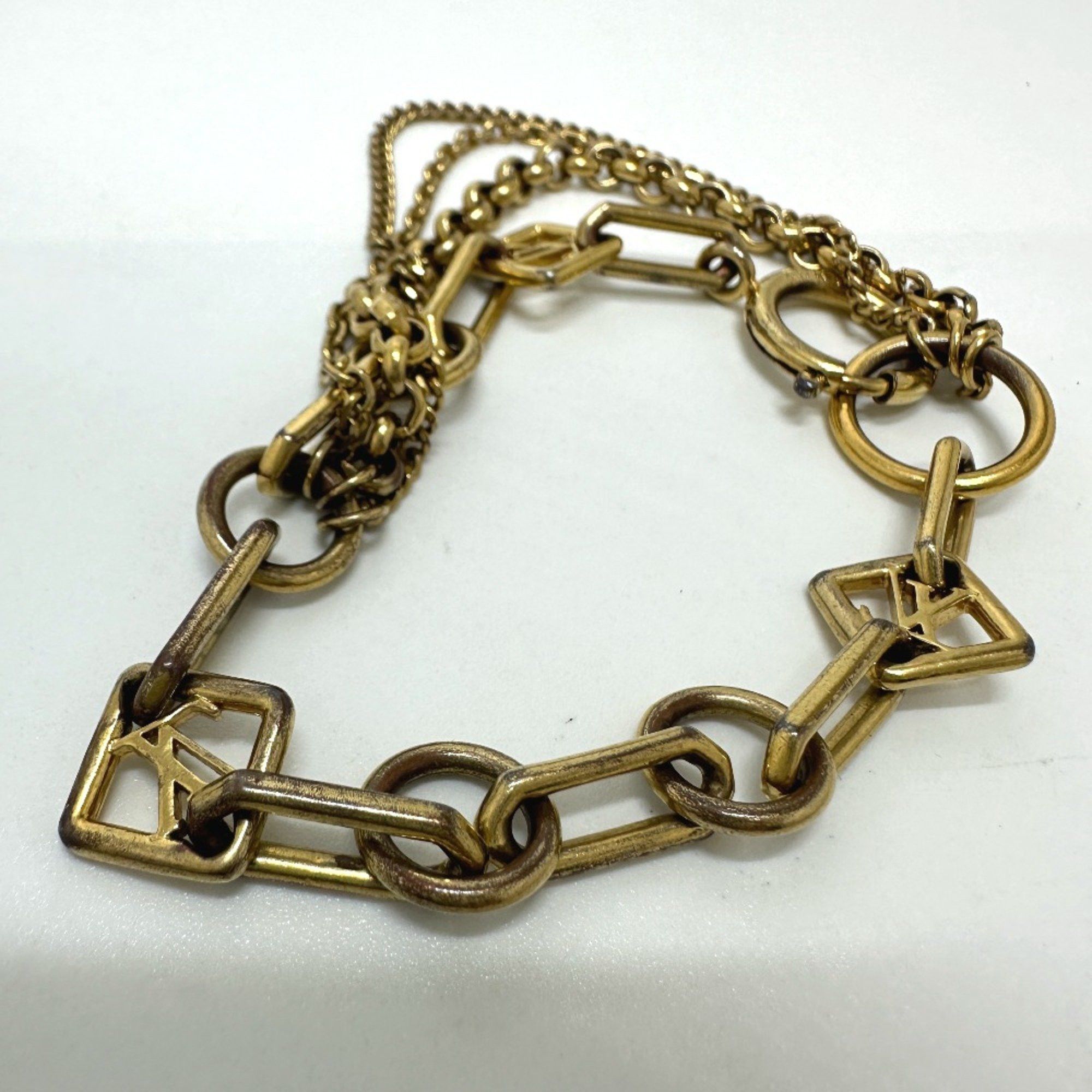 Louis Vuitton Louis Vuitton M65362 Chain Bracelet Gold Size ONE SIZE - 4 Thumbnail