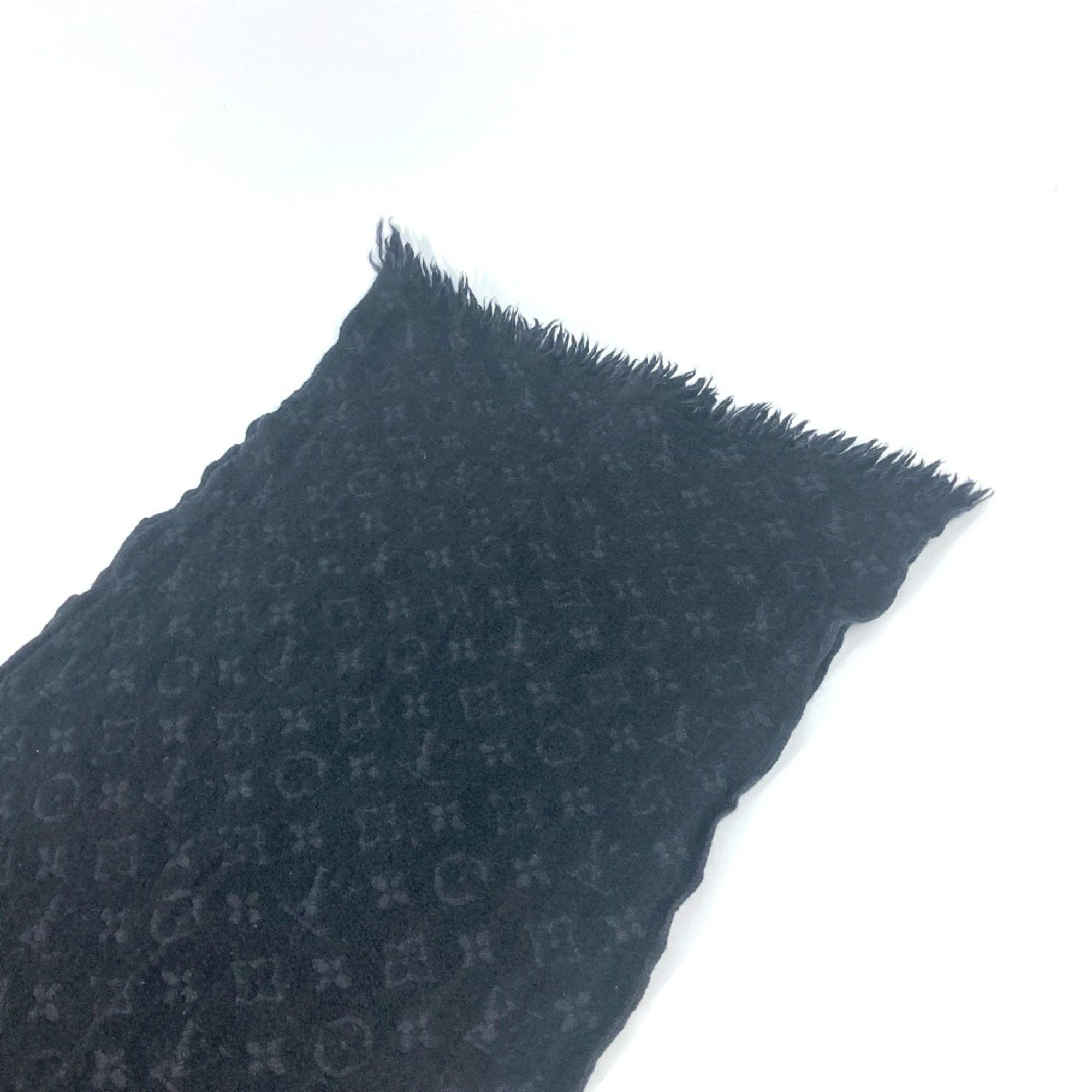 Louis Vuitton Louis Vuitton M70520 Monogram fringe Scarf Noir Black Size ONE SIZE - 5 Thumbnail