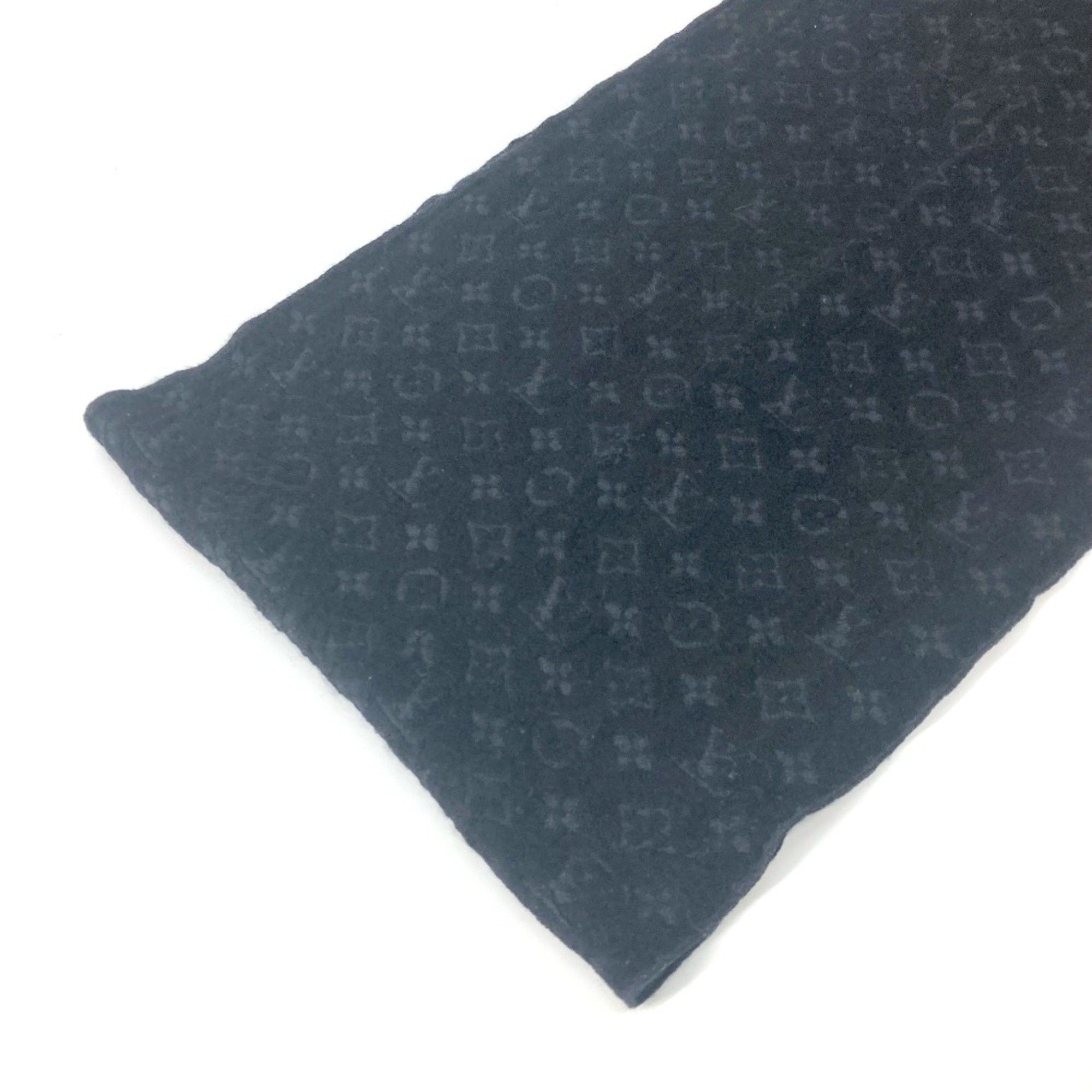 Louis Vuitton Louis Vuitton M70520 Monogram fringe Scarf Noir Black Size ONE SIZE - 6 Thumbnail
