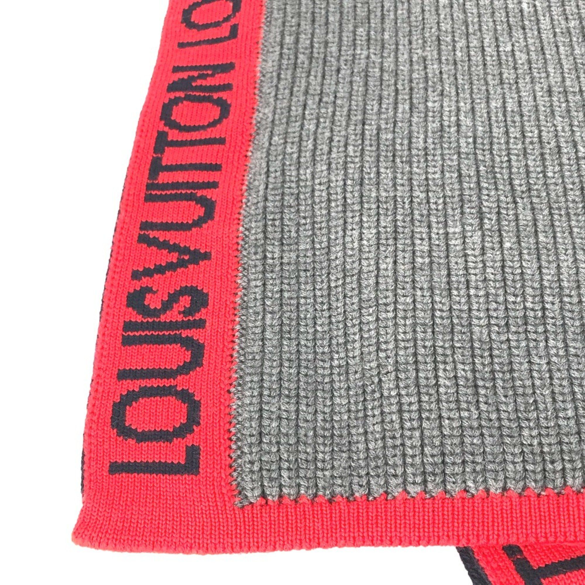 Louis Vuitton Louis Vuitton M71255 Scarf gray Red Size ONE SIZE - 3 Thumbnail