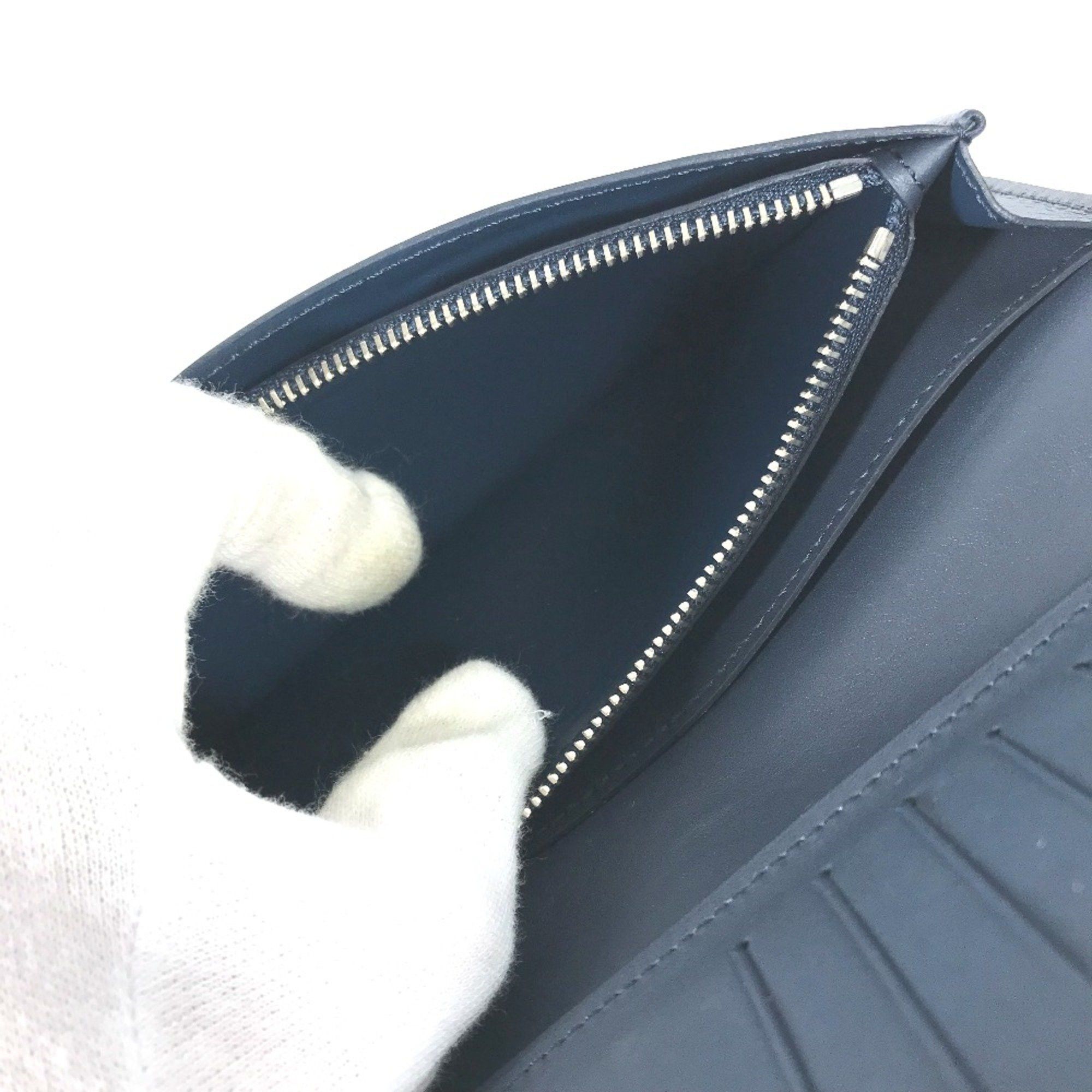 Louis Vuitton Louis Vuitton M41899 Cuir-ombre Long wallet Bifold Long Wallet Navy Size ONE SIZE - 7 Thumbnail