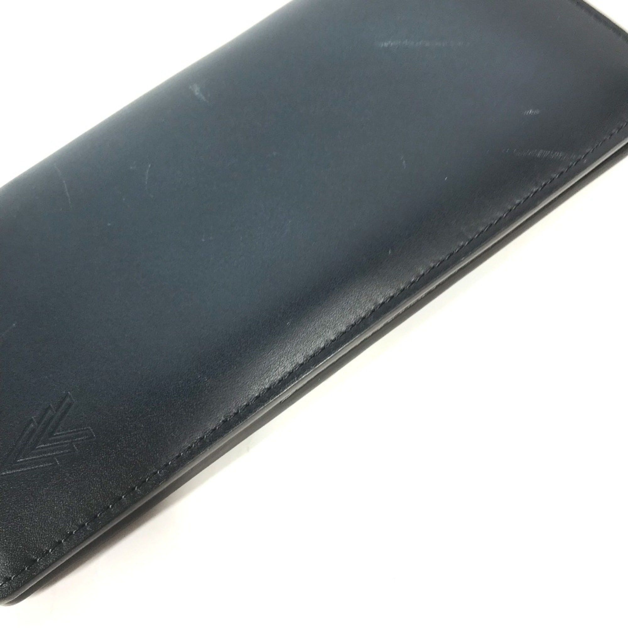 Louis Vuitton Louis Vuitton M41899 Cuir-ombre Long wallet Bifold Long Wallet Navy Size ONE SIZE - 3 Thumbnail