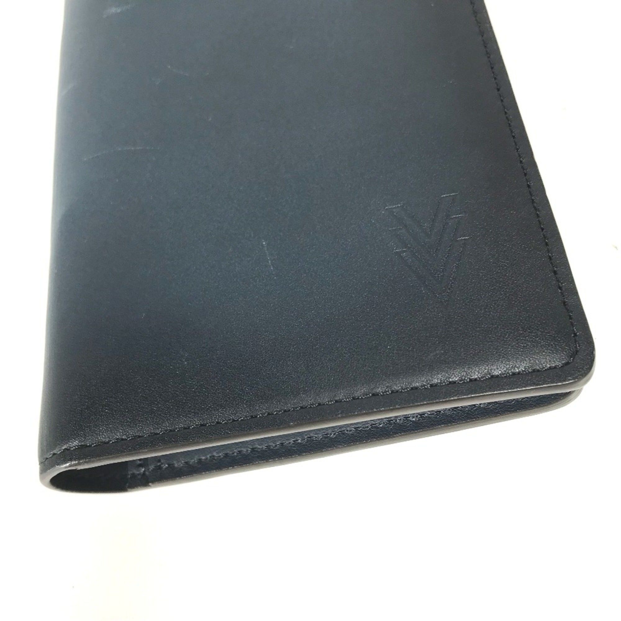 Louis Vuitton Louis Vuitton M41899 Cuir-ombre Long wallet Bifold Long Wallet Navy Size ONE SIZE - 2 Thumbnail