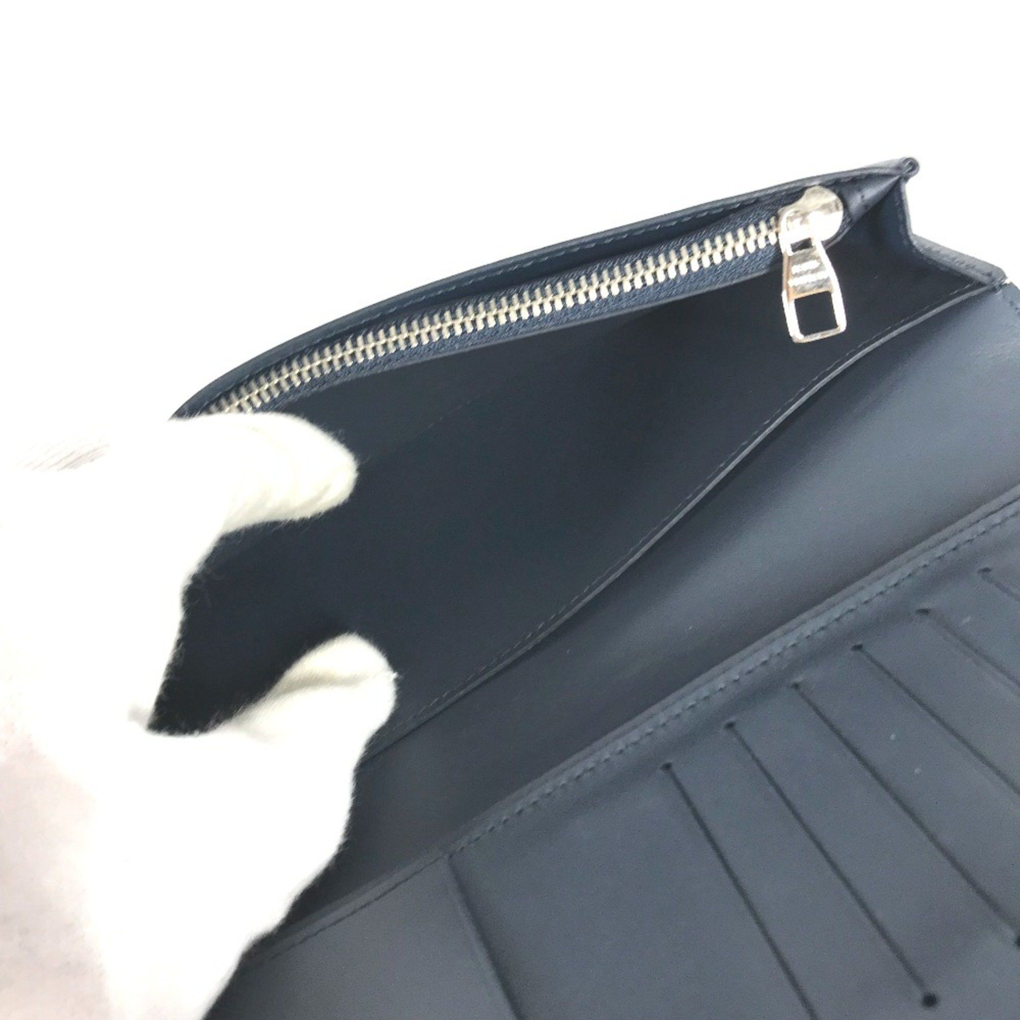 Louis Vuitton Louis Vuitton M41899 Cuir-ombre Long wallet Bifold Long Wallet Navy Size ONE SIZE - 9 Thumbnail