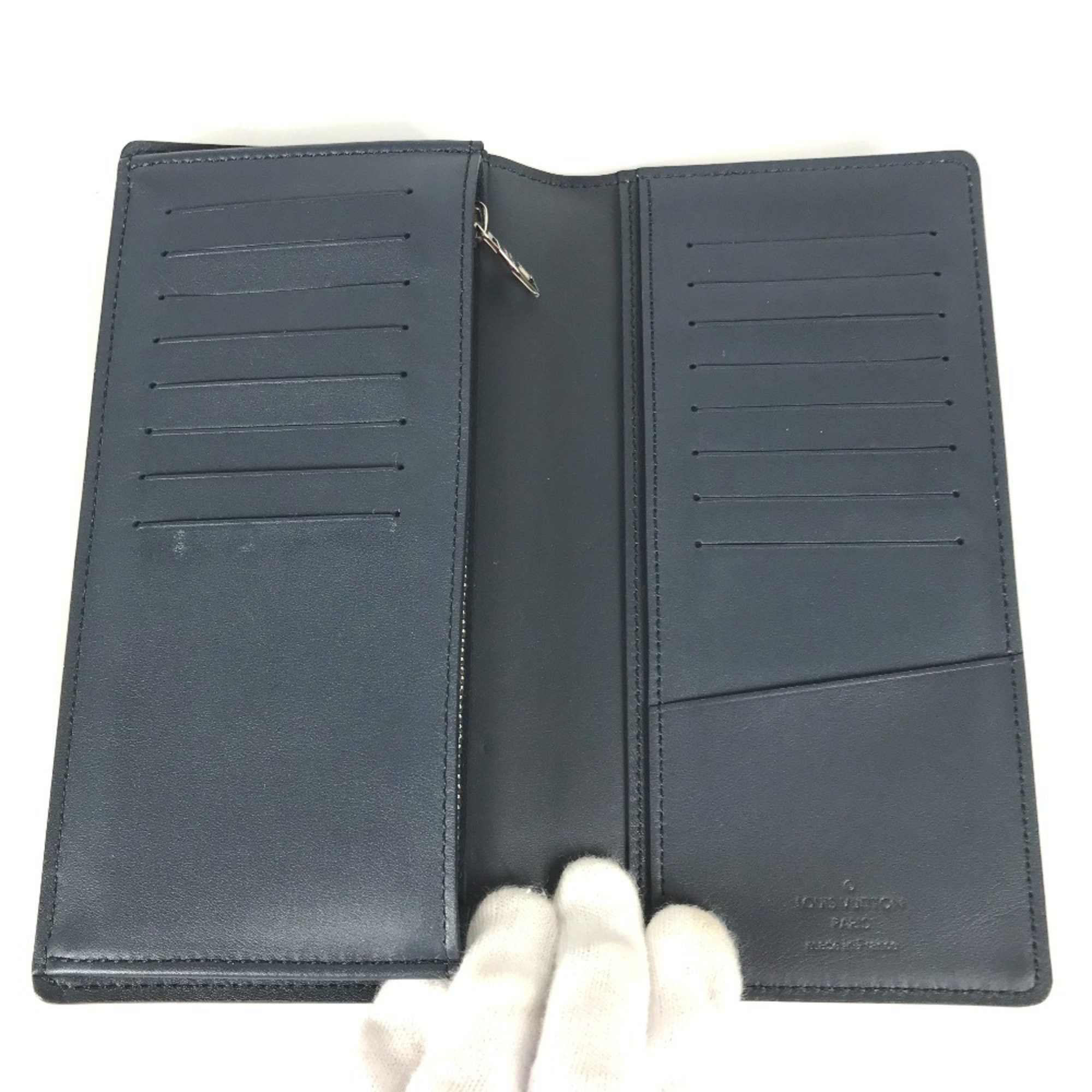 Louis Vuitton Louis Vuitton M41899 Cuir-ombre Long wallet Bifold Long Wallet Navy Size ONE SIZE - 10 Thumbnail