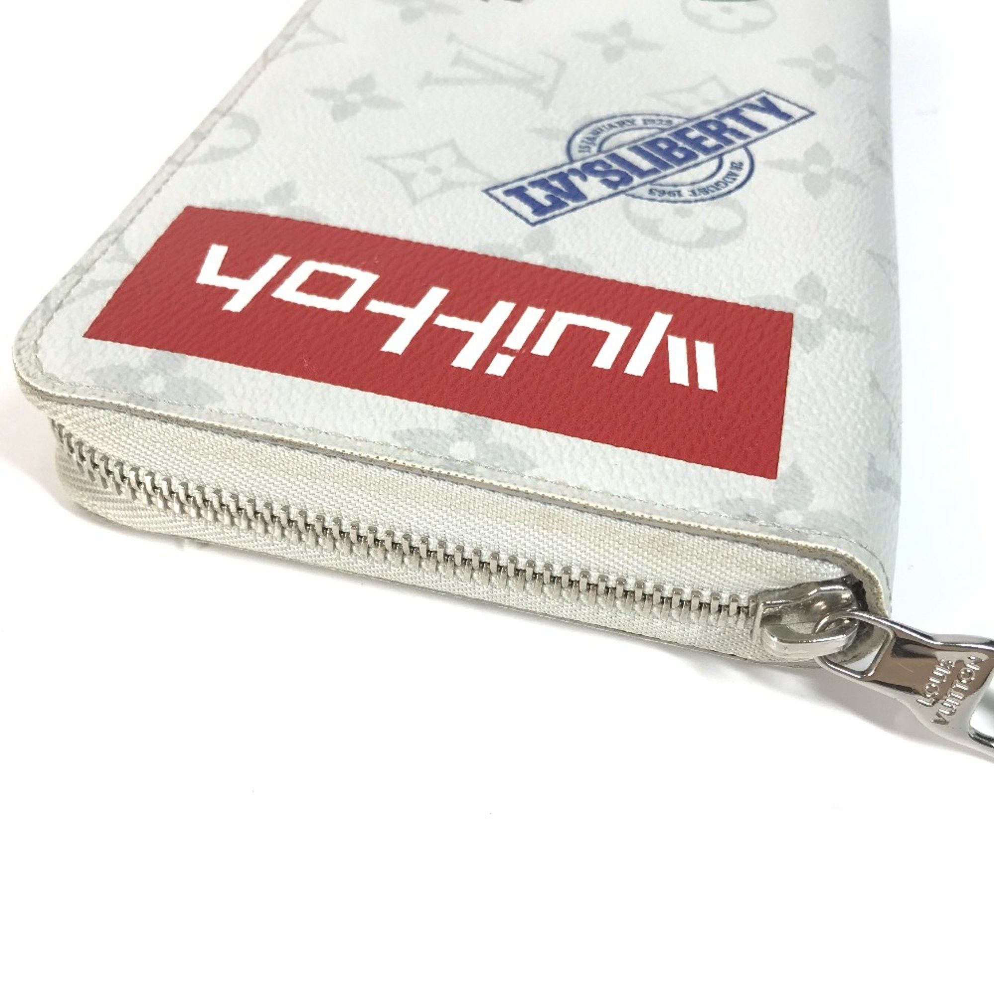 Louis Vuitton Louis Vuitton M67824 Monogram Logo Story Zip Around Long Wallet White Size ONE SIZE - 3 Thumbnail
