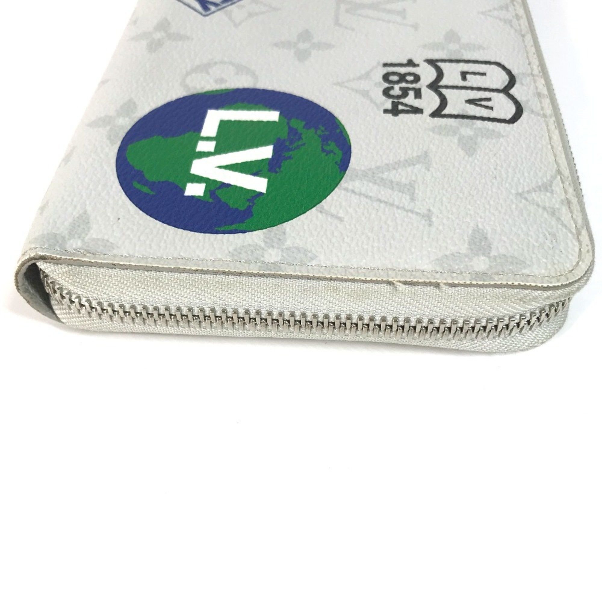 Louis Vuitton Louis Vuitton M67824 Monogram Logo Story Zip Around Long Wallet White Size ONE SIZE - 5 Thumbnail