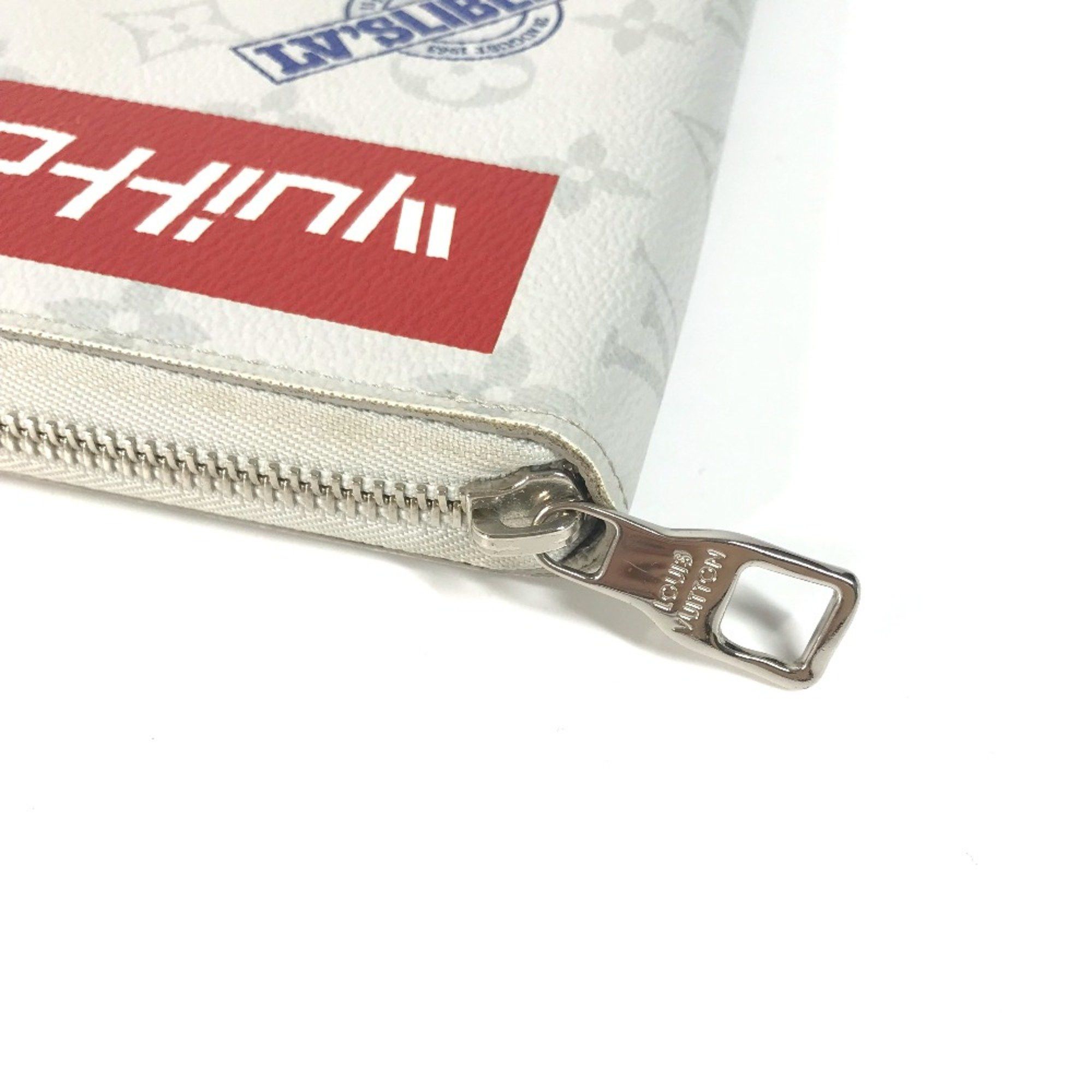 Louis Vuitton Louis Vuitton M67824 Monogram Logo Story Zip Around Long Wallet White Size ONE SIZE - 2 Thumbnail
