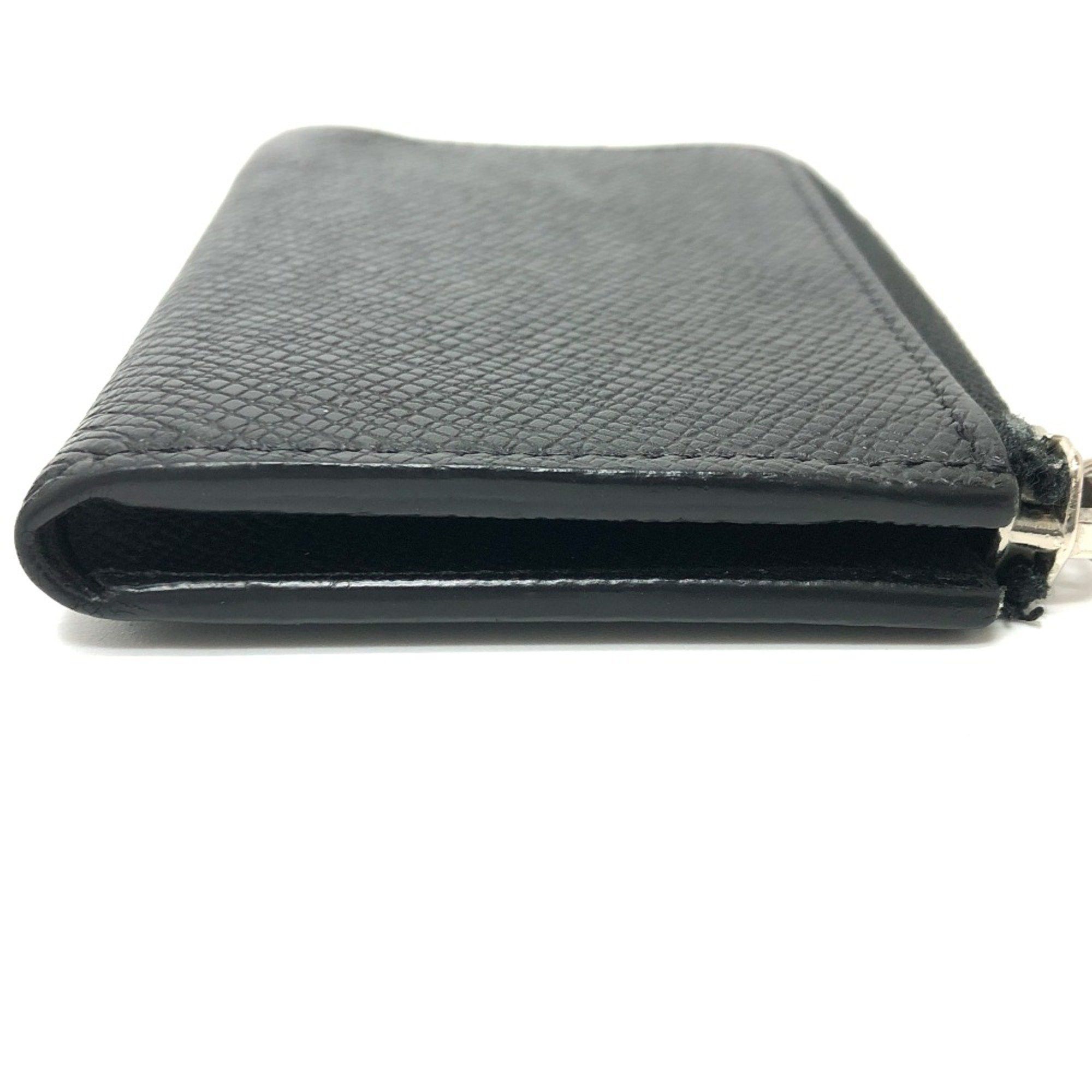 Louis Vuitton Louis Vuitton M63375 Taiga Coin Compartment coin purse Black SilverHardware Size ONE SIZE - 3 Thumbnail