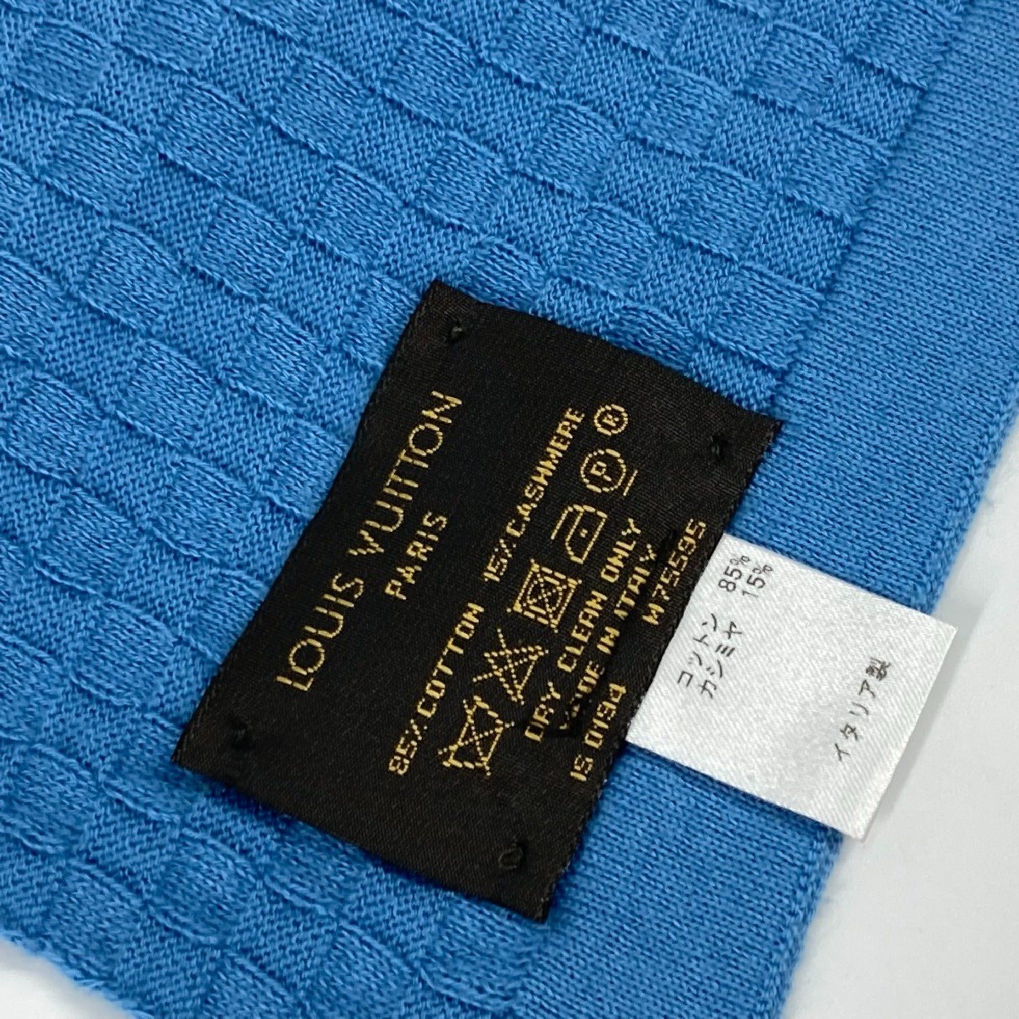 Louis Vuitton Louis Vuitton M75595 Micro Damier Scarf blue Size ONE SIZE - 5 Thumbnail