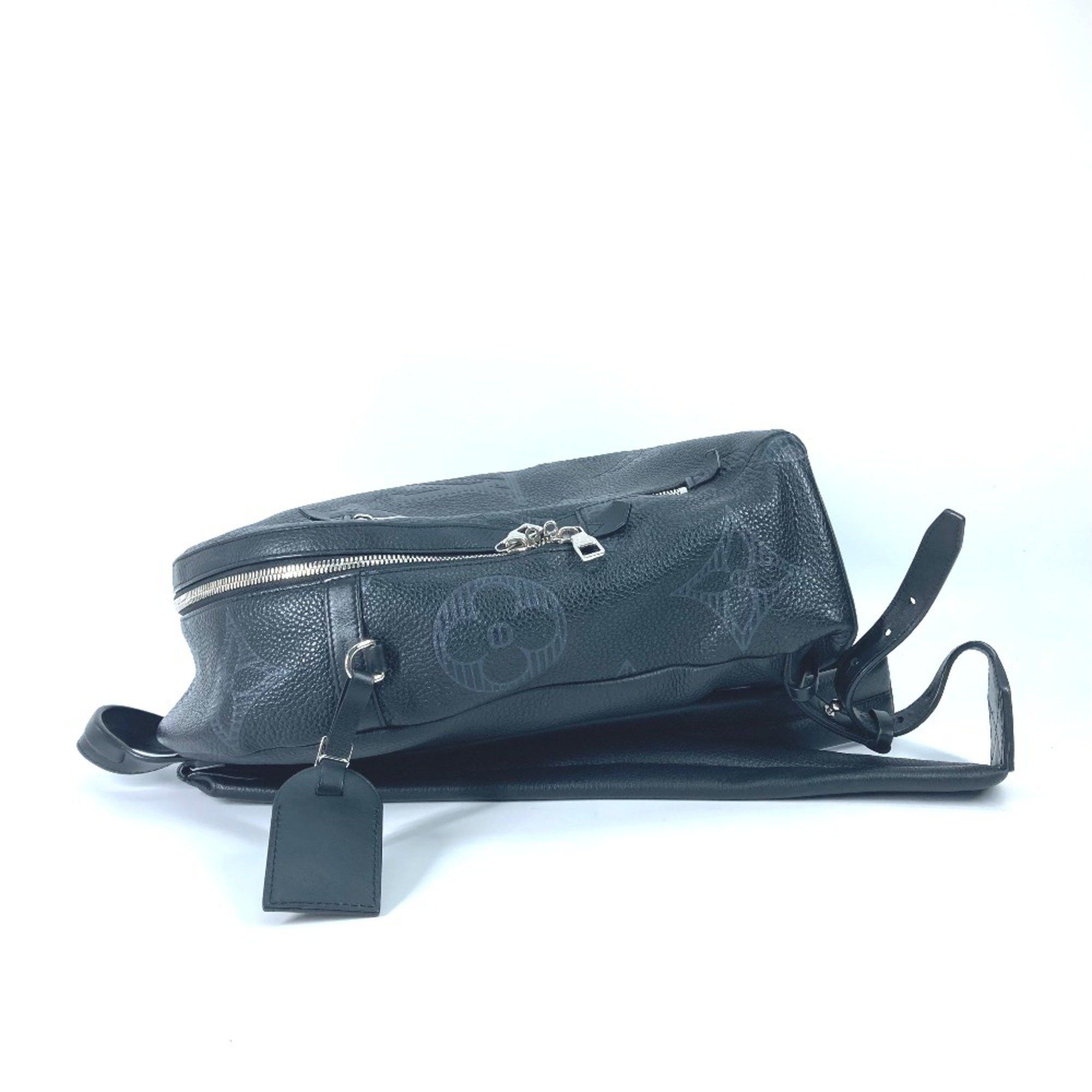 Louis Vuitton Louis Vuitton M57288 Monogram-Taurillon Clemence-Shadow Bag Backpack Black Size ONE SIZE - 3 Thumbnail