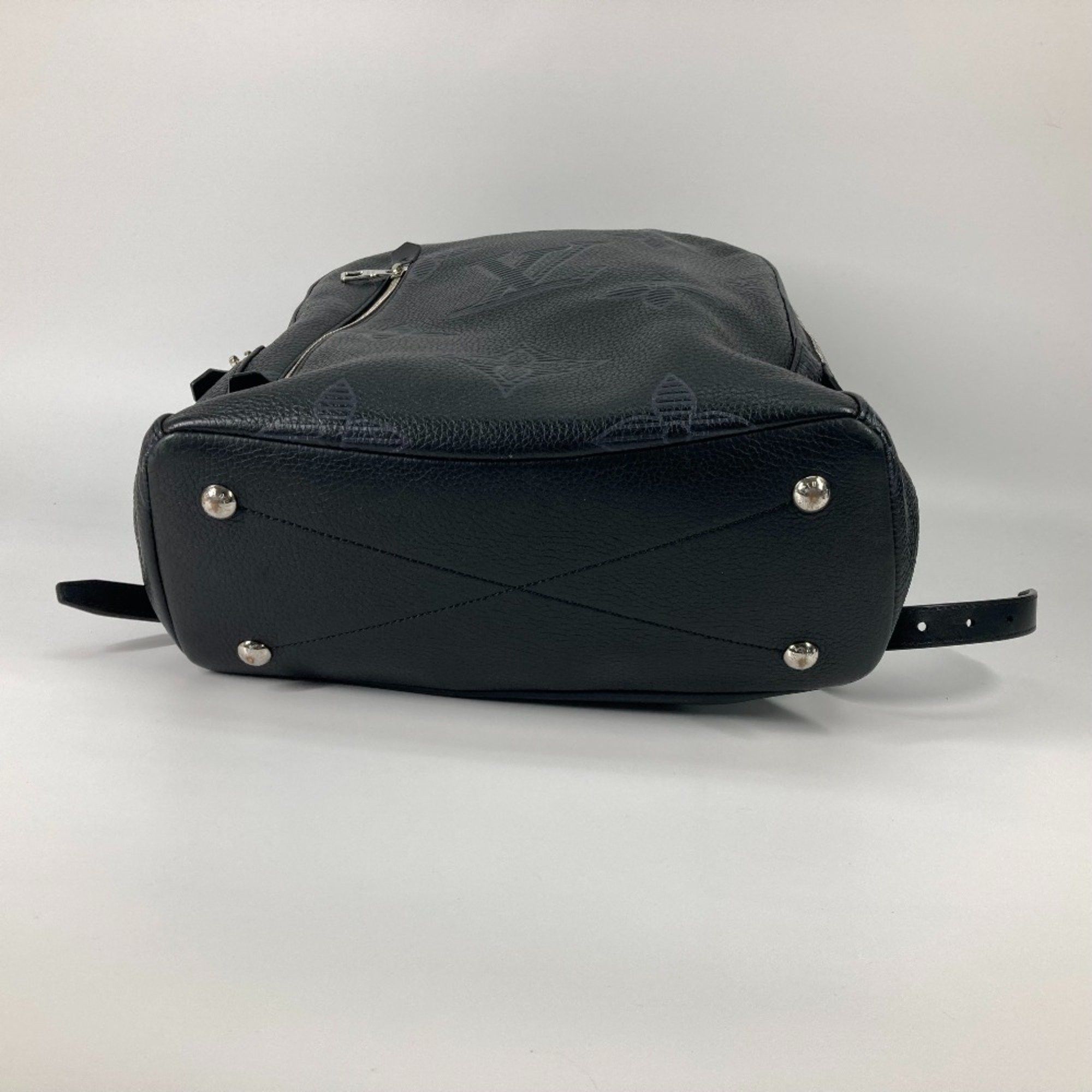 Louis Vuitton Louis Vuitton M57288 Monogram-Taurillon Clemence-Shadow Bag Backpack Black Size ONE SIZE - 14 Thumbnail