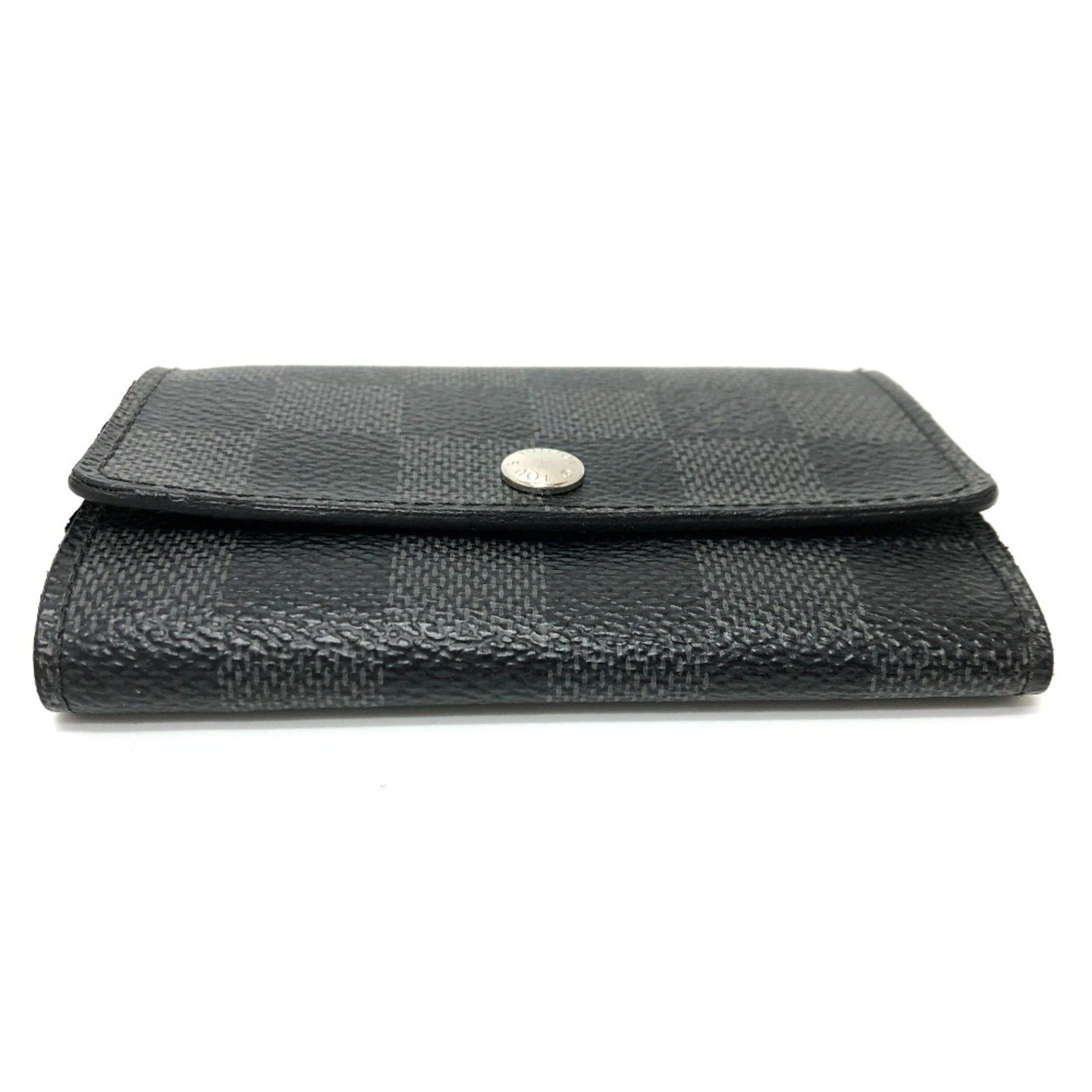 Louis Vuitton Louis Vuitton N62662 Damier Graphite 6 key case Key Case Black SilverHardware Size ONE SIZE - 5 Thumbnail