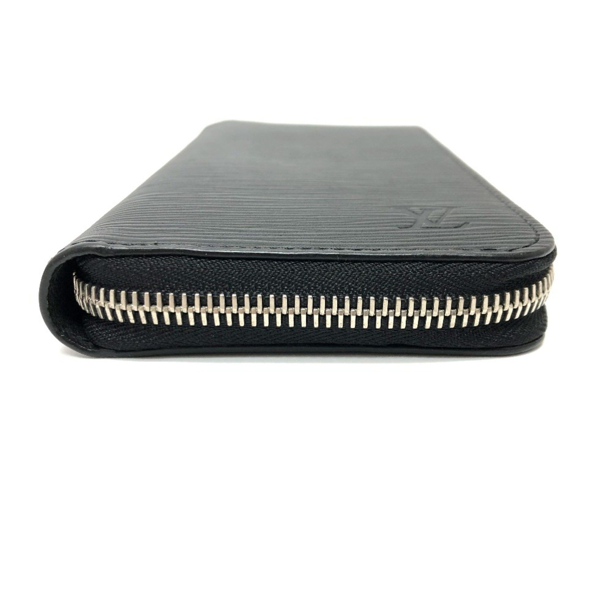 Louis Vuitton Louis Vuitton M60965 Epi Zip Around Long Wallet Black SilverHardware Size ONE SIZE - 4 Thumbnail
