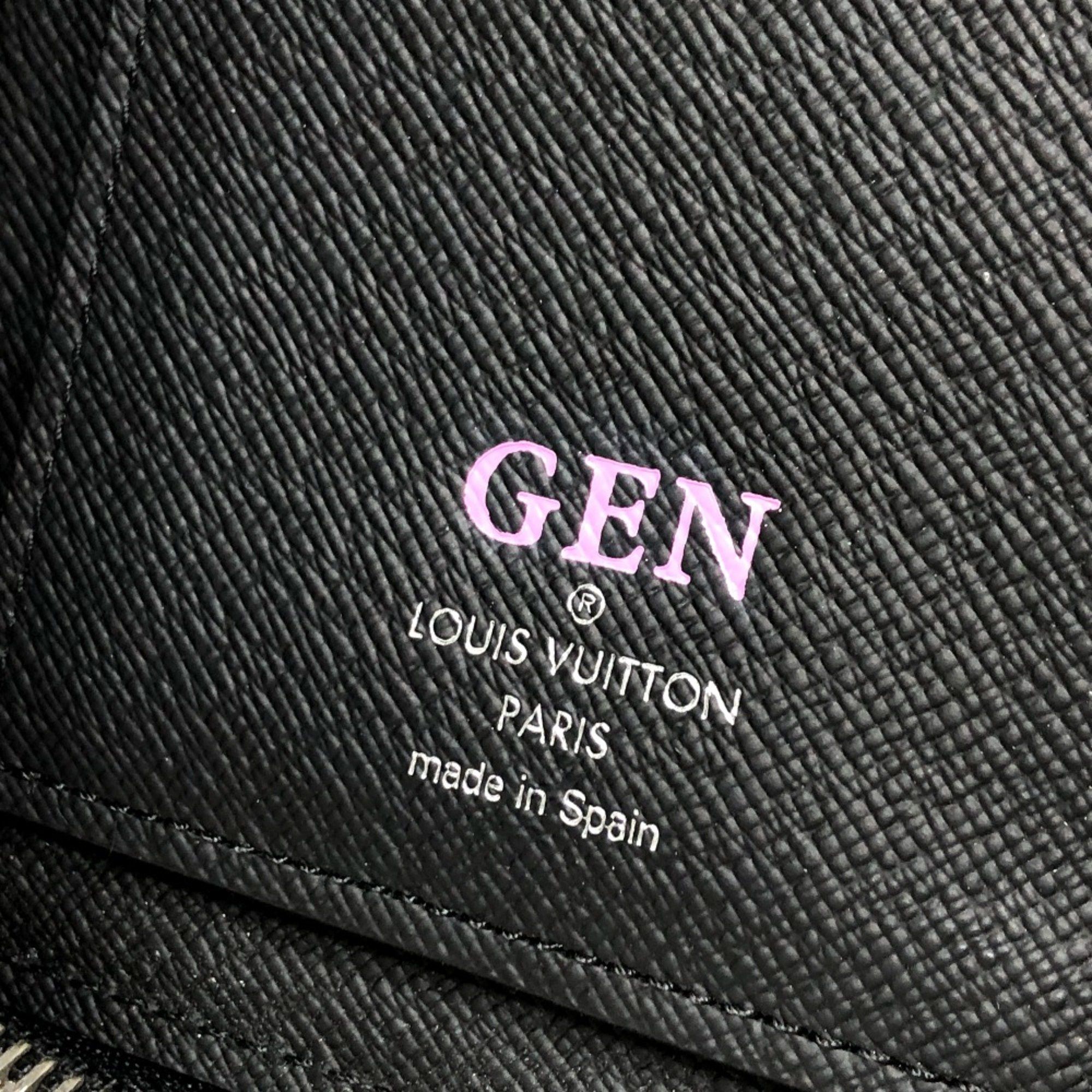 Louis Vuitton Louis Vuitton M60965 Epi Zip Around Long Wallet Black SilverHardware Size ONE SIZE - 9 Thumbnail