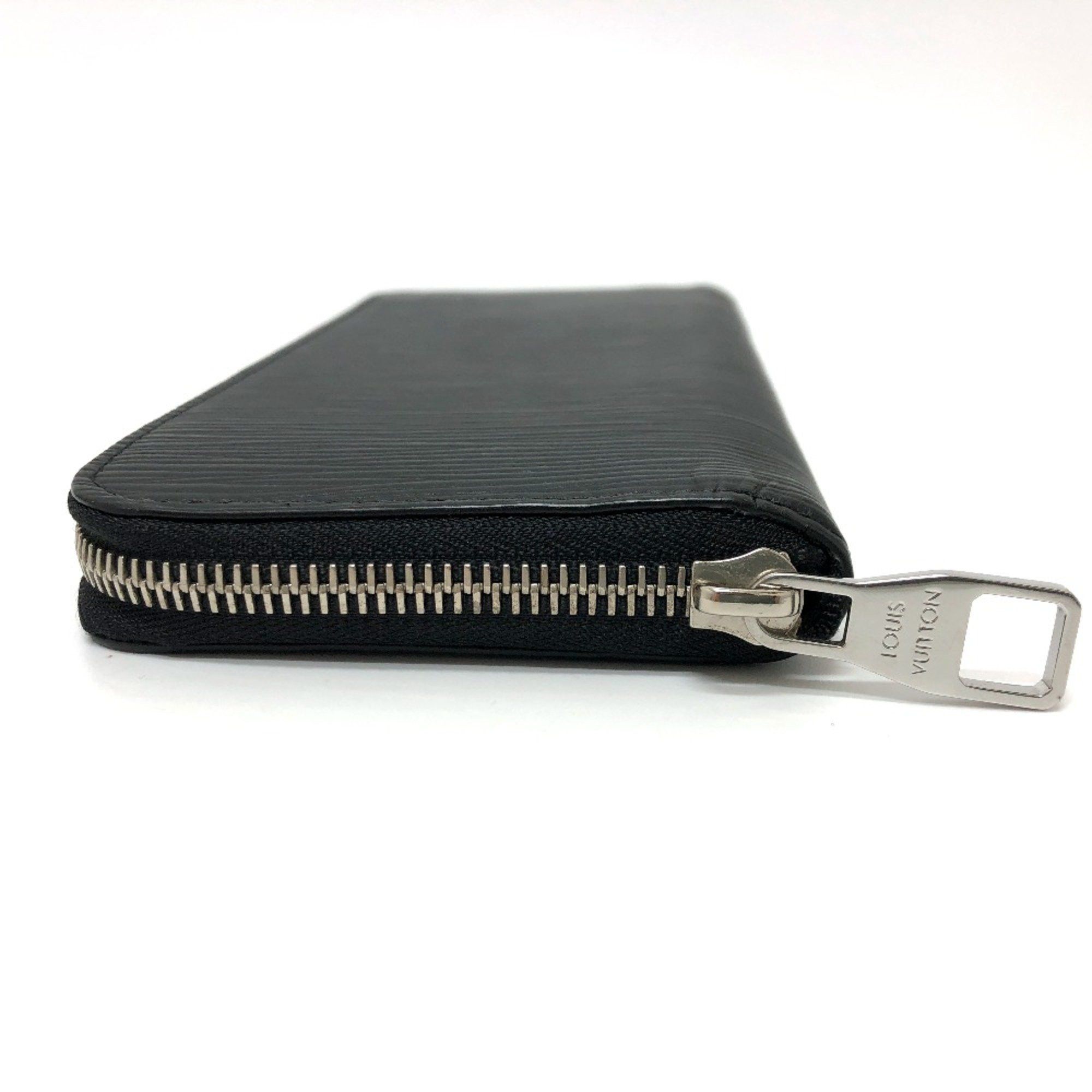 Louis Vuitton Louis Vuitton M60965 Epi Zip Around Long Wallet Black SilverHardware Size ONE SIZE - 3 Thumbnail