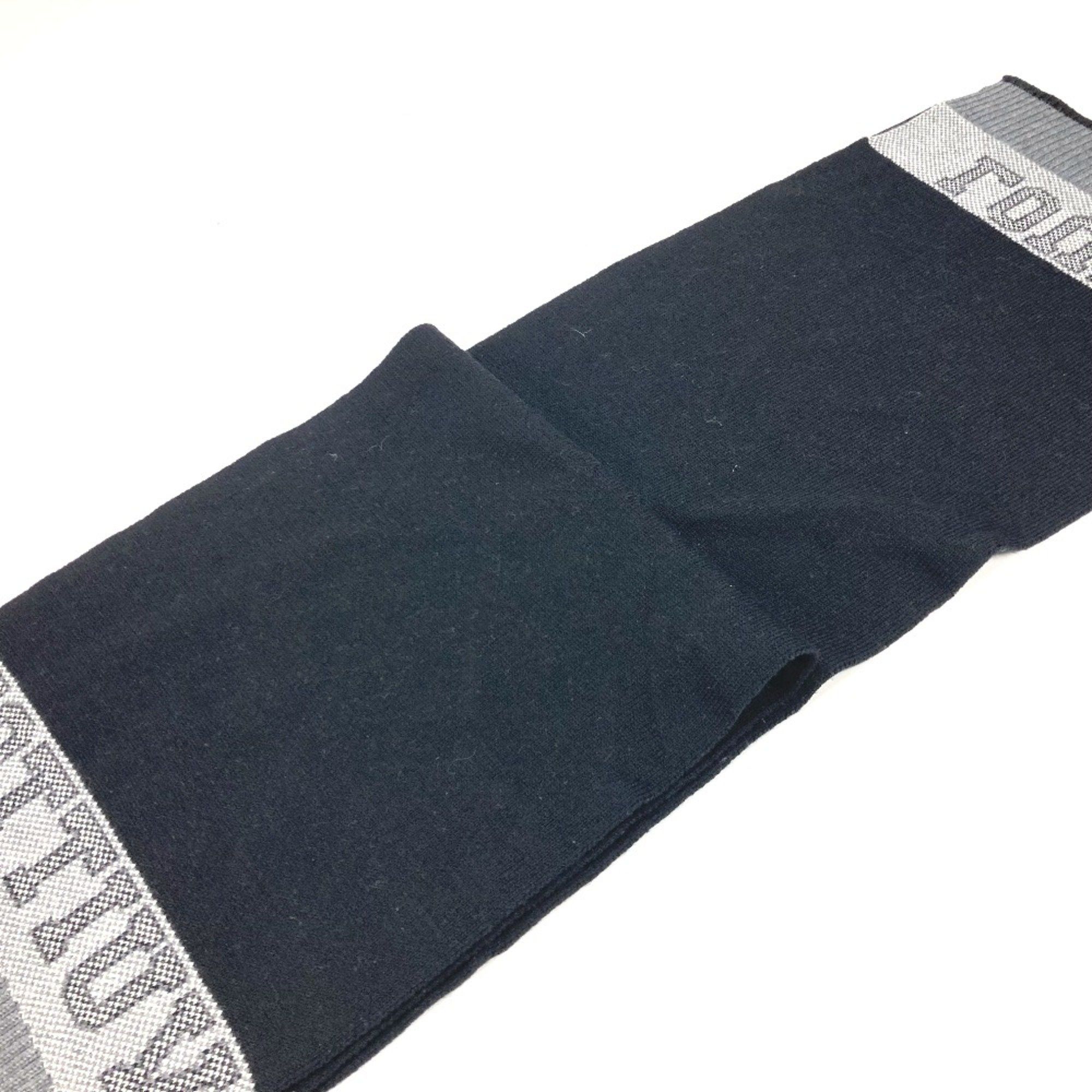 Louis Vuitton Louis Vuitton M71234 Scarf Black gray Size ONE SIZE - 9 Thumbnail