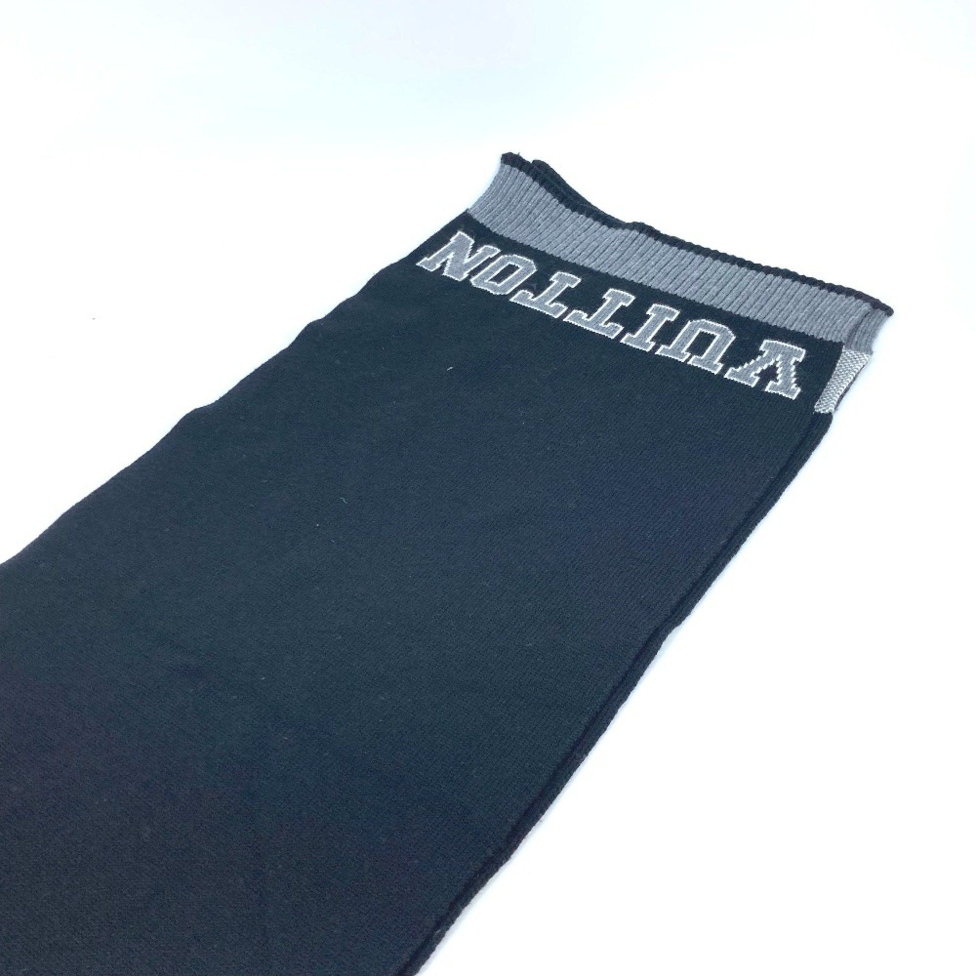 Louis Vuitton Louis Vuitton M71234 Scarf Black gray Size ONE SIZE - 6 Thumbnail