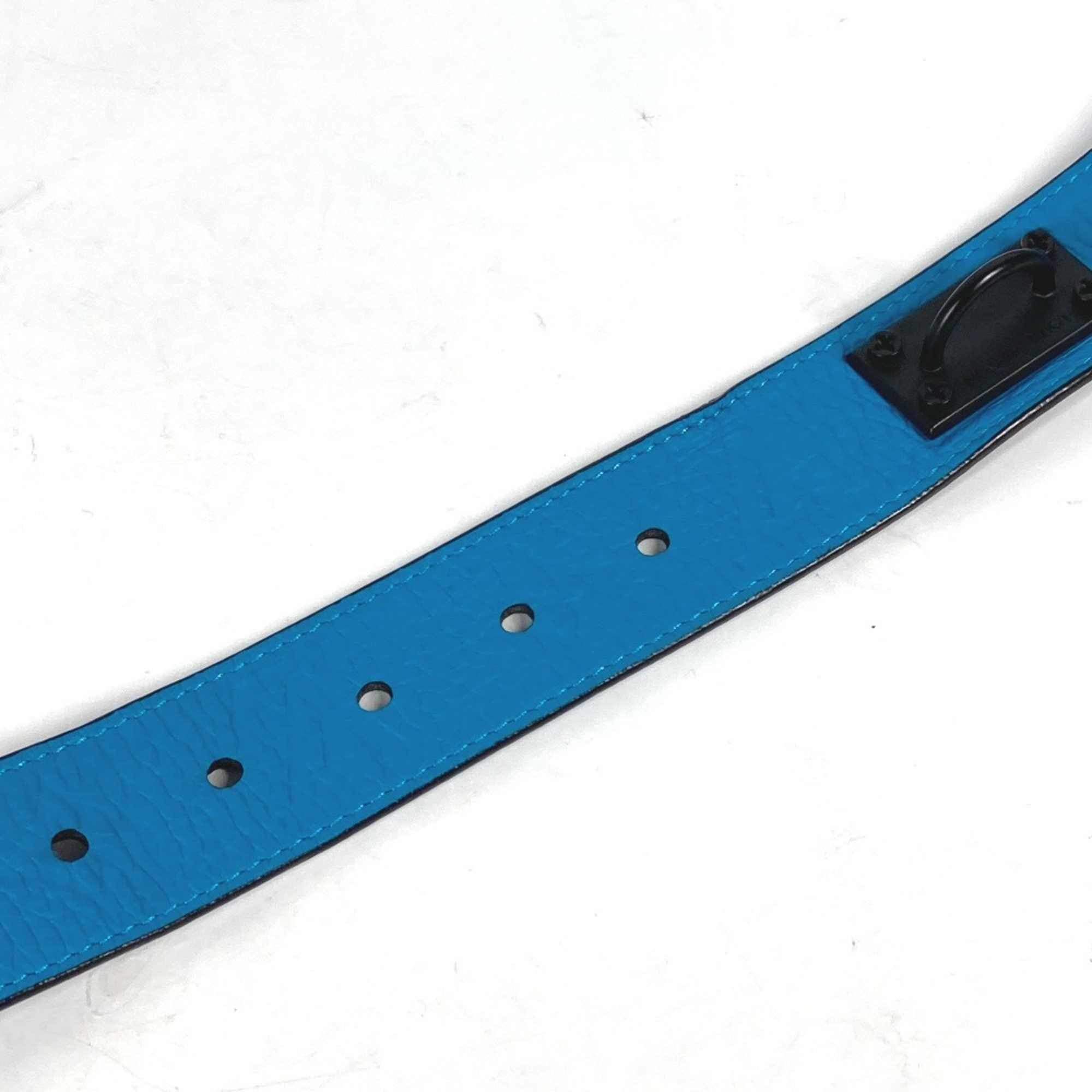 Louis Vuitton Louis Vuitton MP207T Virgil Abloh Monogram Chain Carabiner belt Turquoise blue Size ONE SIZE - 9 Thumbnail