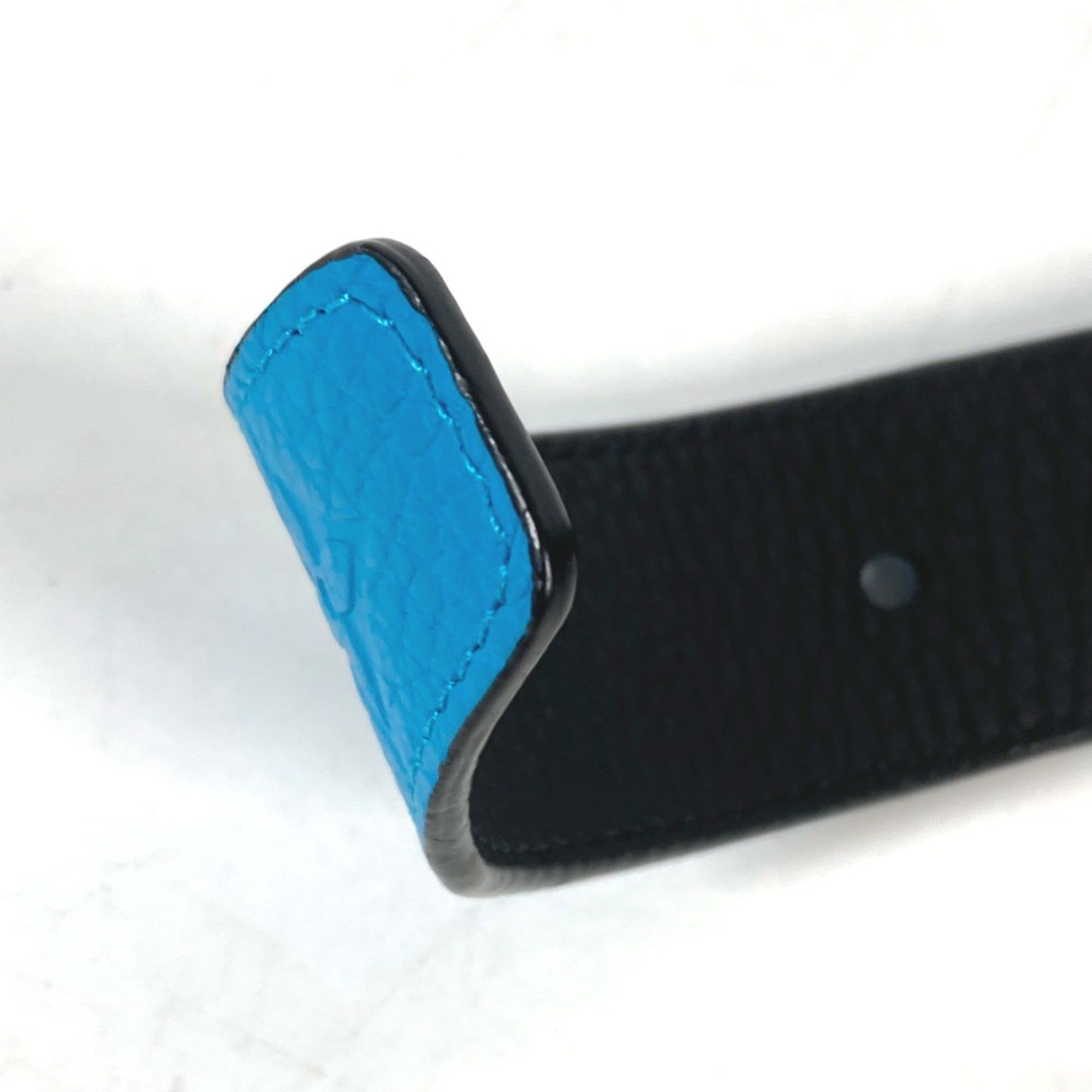Louis Vuitton Louis Vuitton MP207T Virgil Abloh Monogram Chain Carabiner belt Turquoise blue Size ONE SIZE - 11 Thumbnail