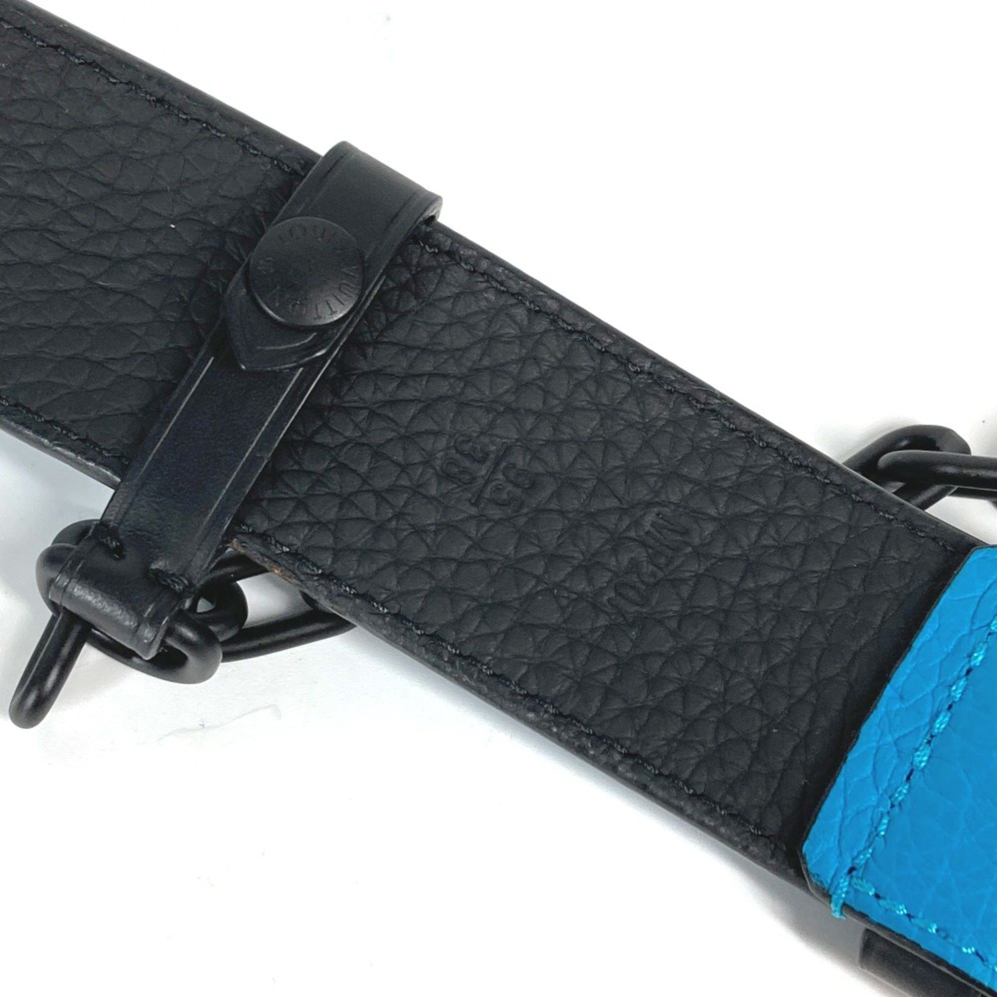 Louis Vuitton Louis Vuitton MP207T Virgil Abloh Monogram Chain Carabiner belt Turquoise blue Size ONE SIZE - 5 Thumbnail