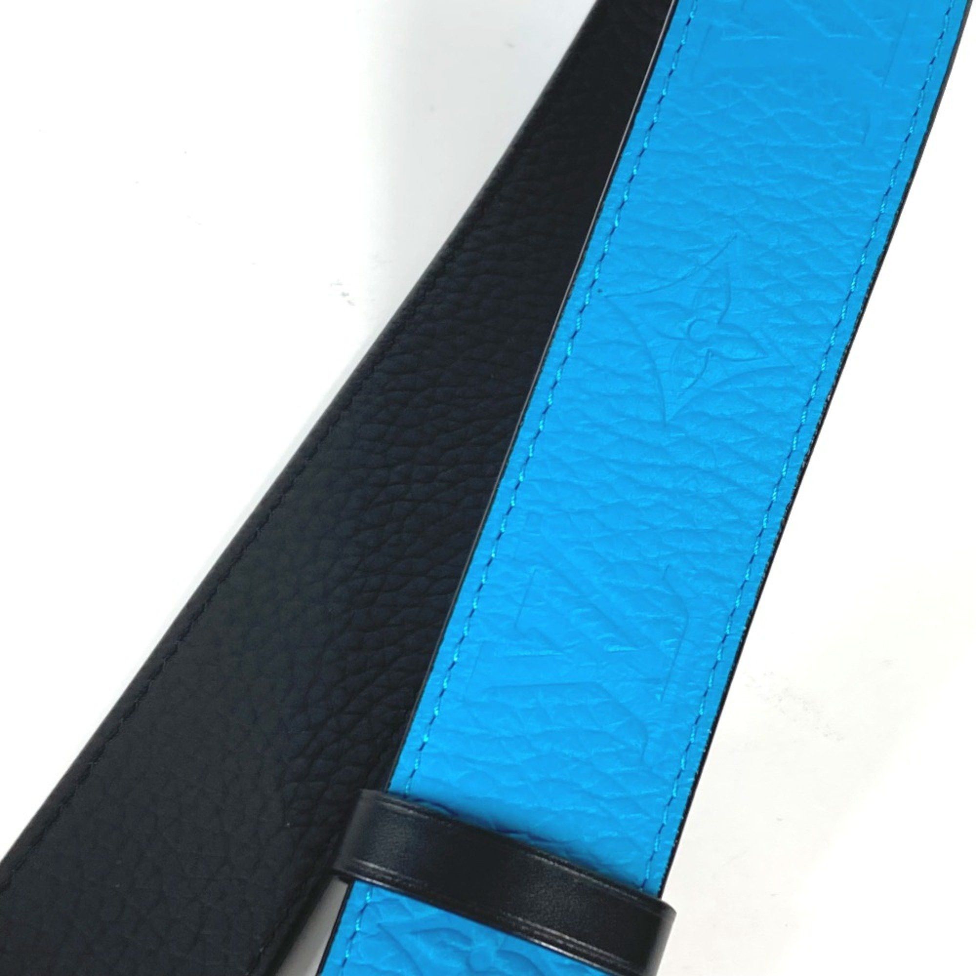 Louis Vuitton Louis Vuitton MP207T Virgil Abloh Monogram Chain Carabiner belt Turquoise blue Size ONE SIZE - 12 Thumbnail