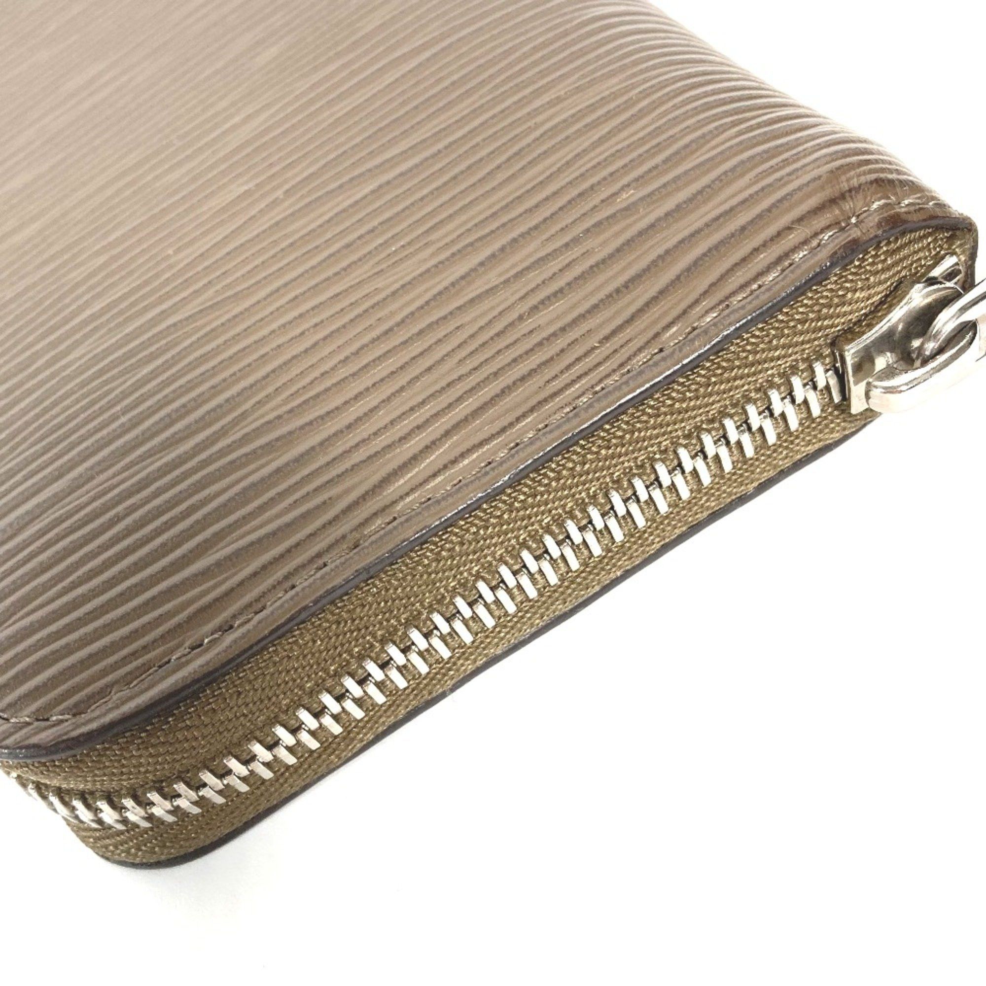 Louis Vuitton Louis Vuitton M60967 Epi Zip Around Long Wallet Taupe Brown Size ONE SIZE - 4 Thumbnail